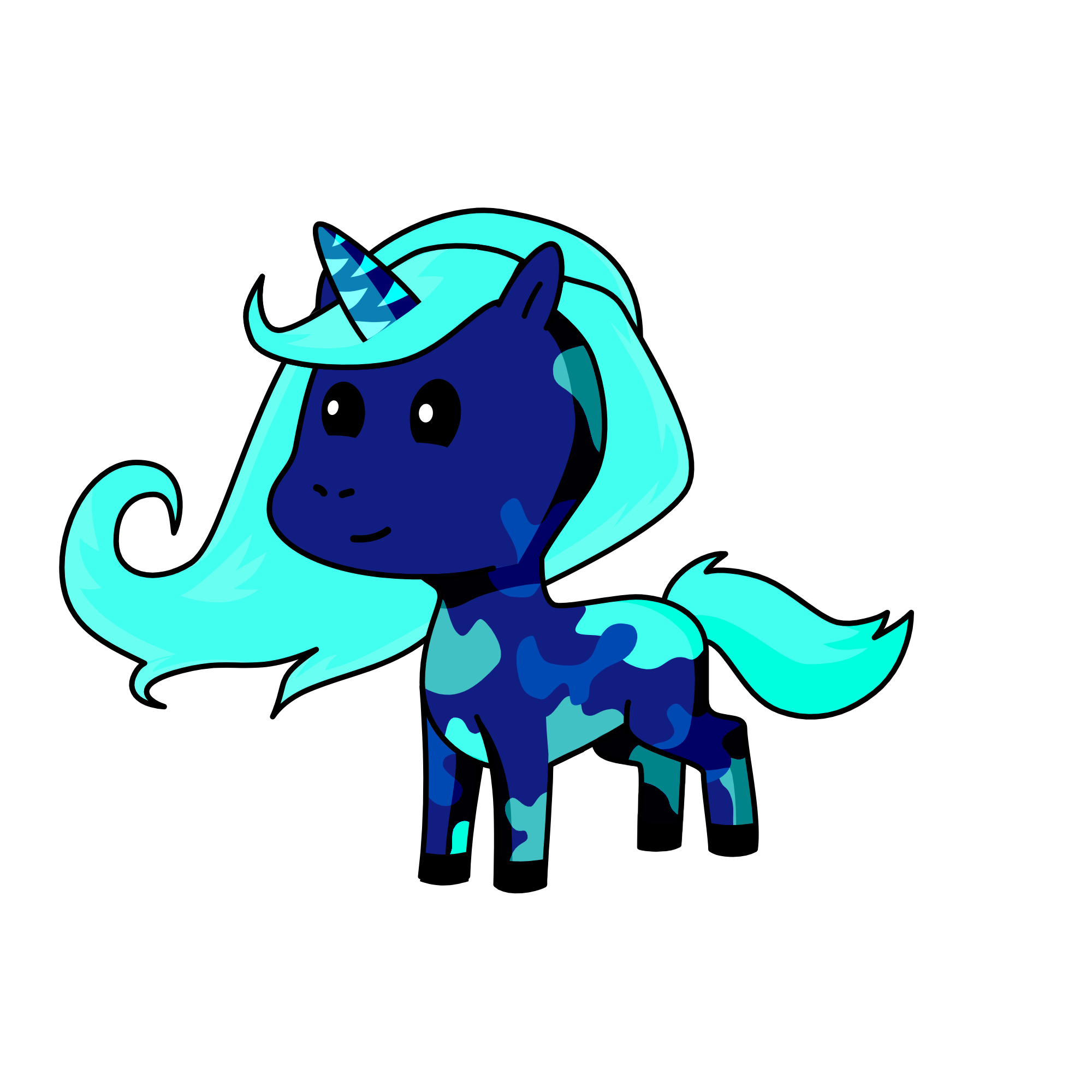 blueys sister, the unicorn
