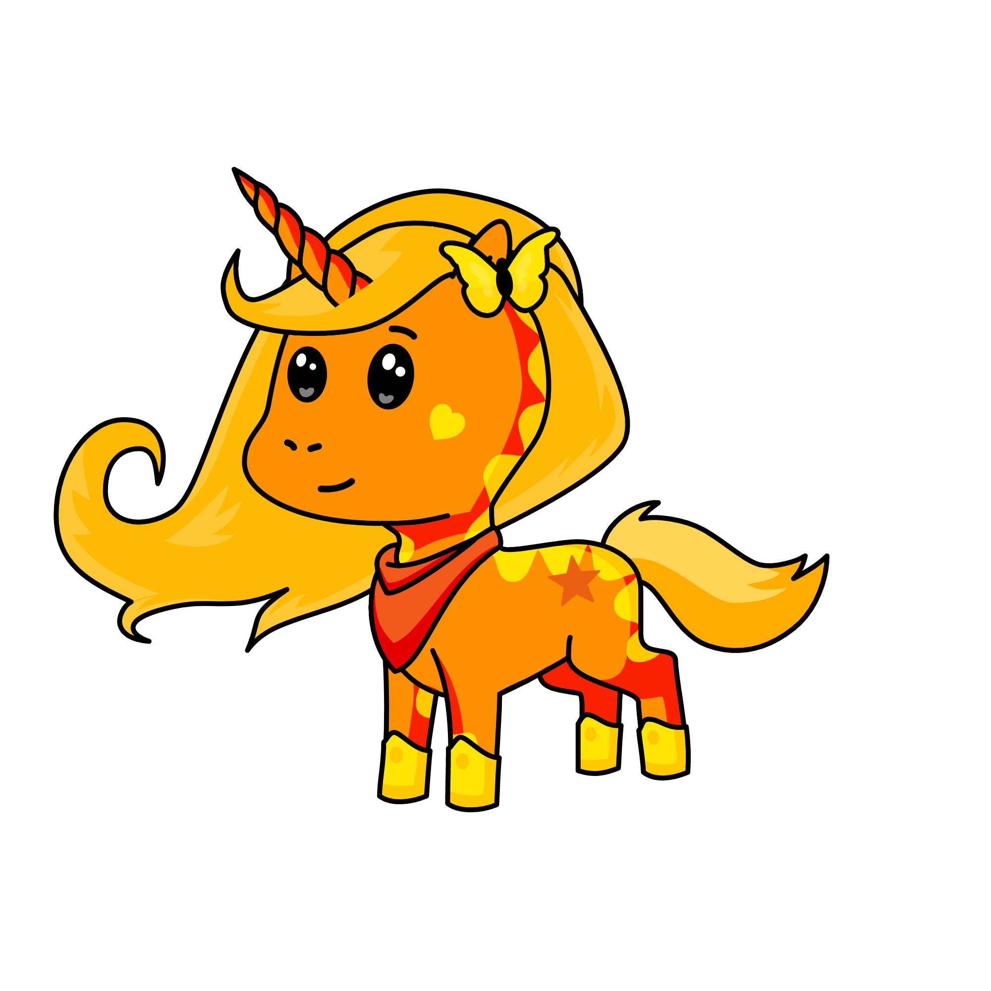 ORANGE , the unicorn