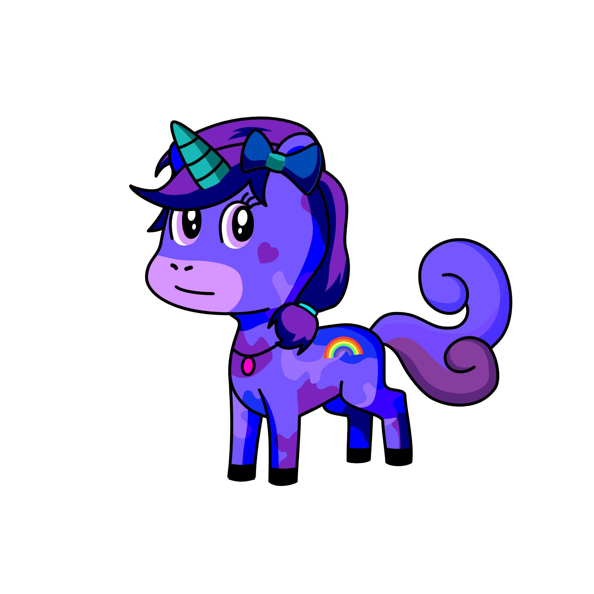 rainbow sparkle, the unicorn