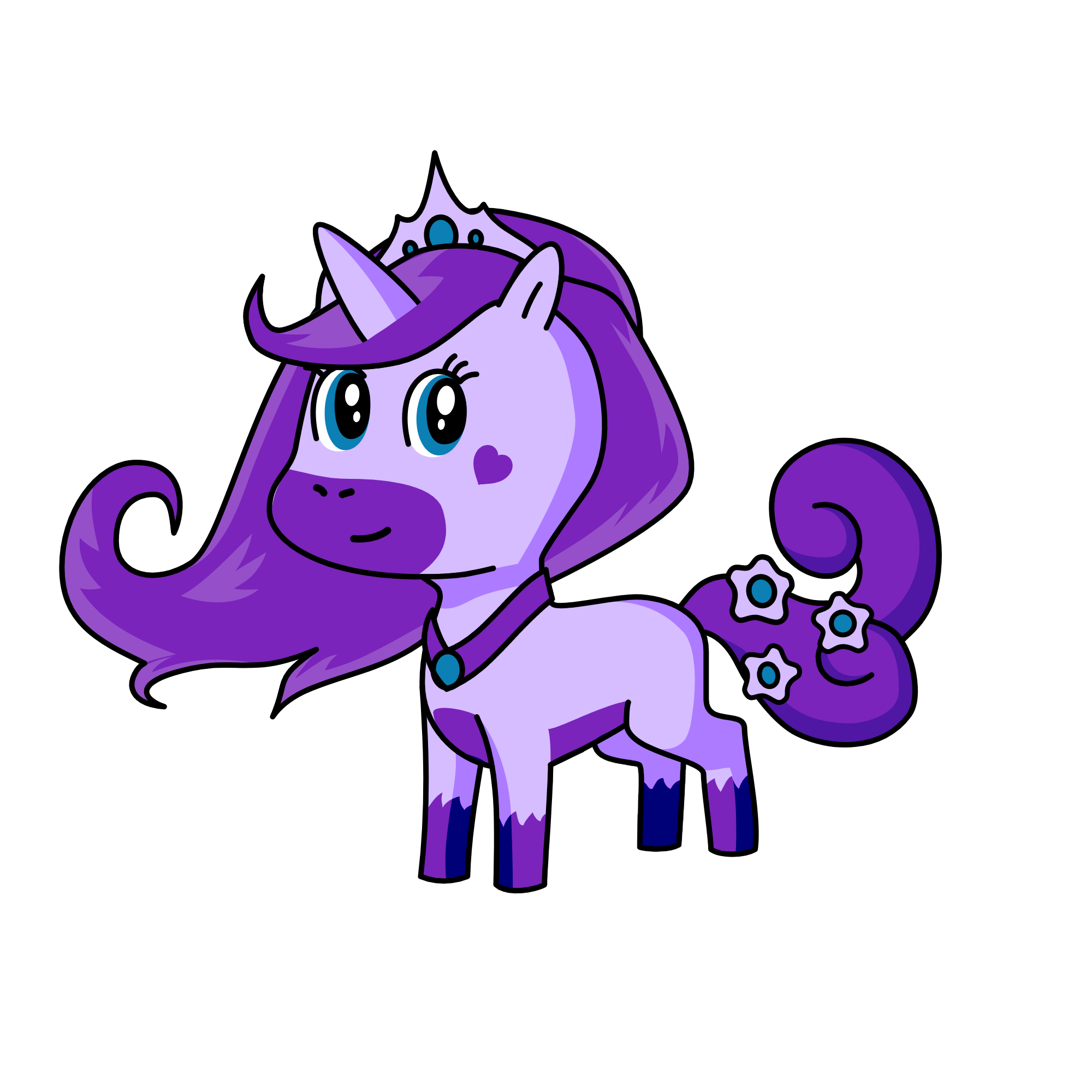 purple plum, the unicorn