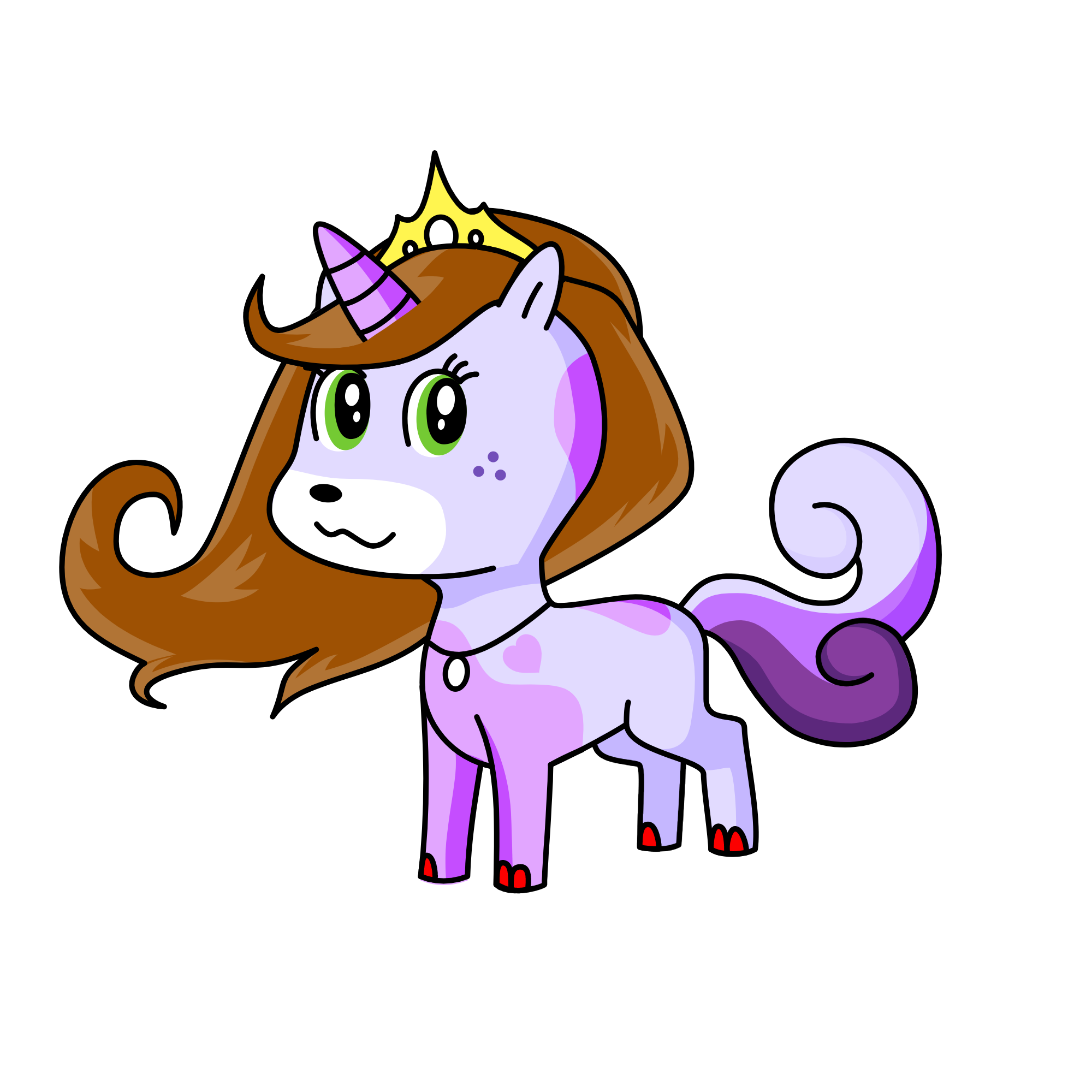 Princess Sparkles, the unicorn