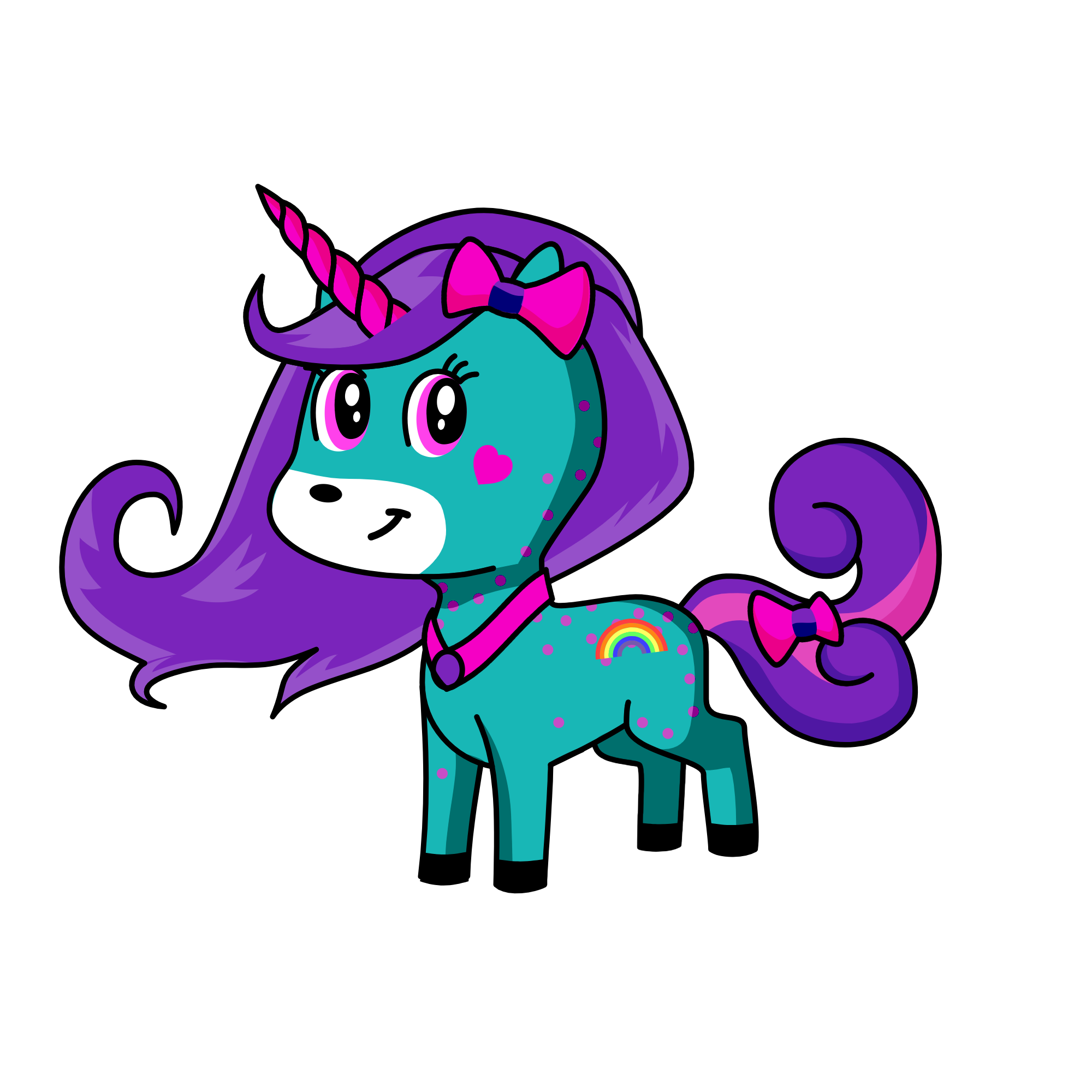 Petunia Purple, the unicorn