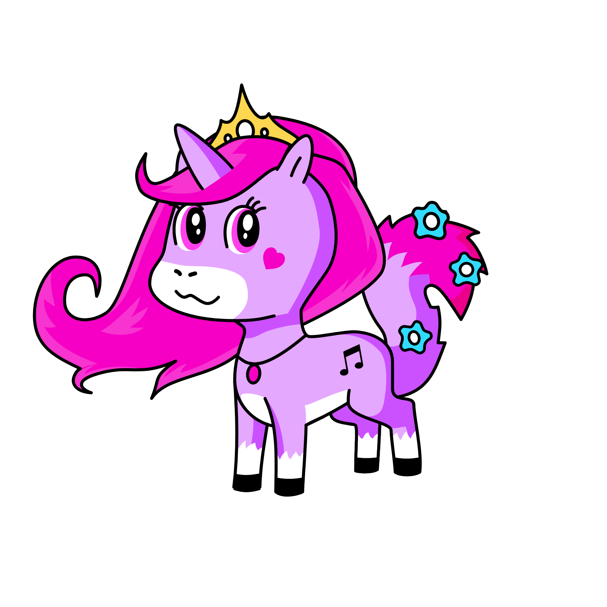 Melody, the unicorn