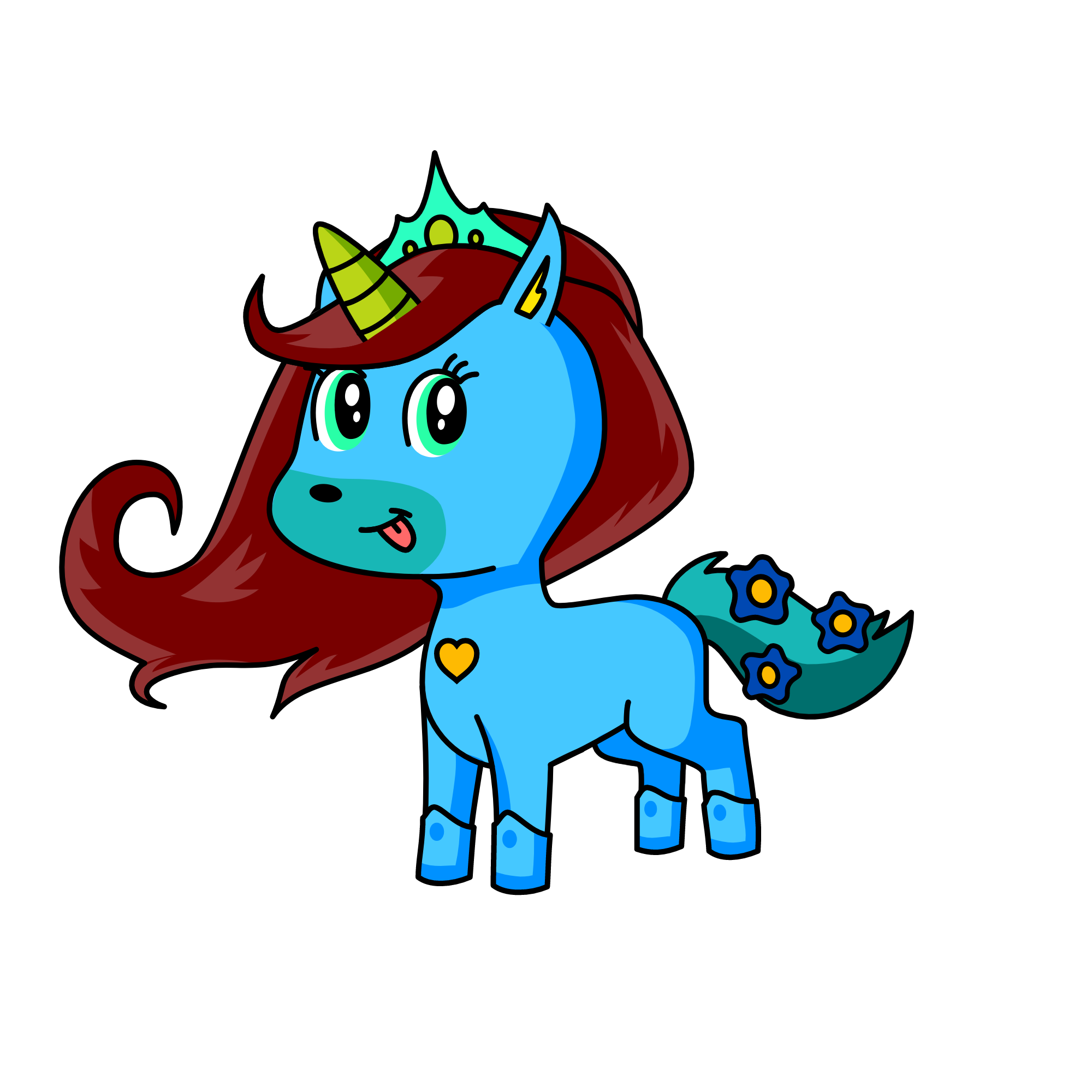 Snowie, the unicorn
