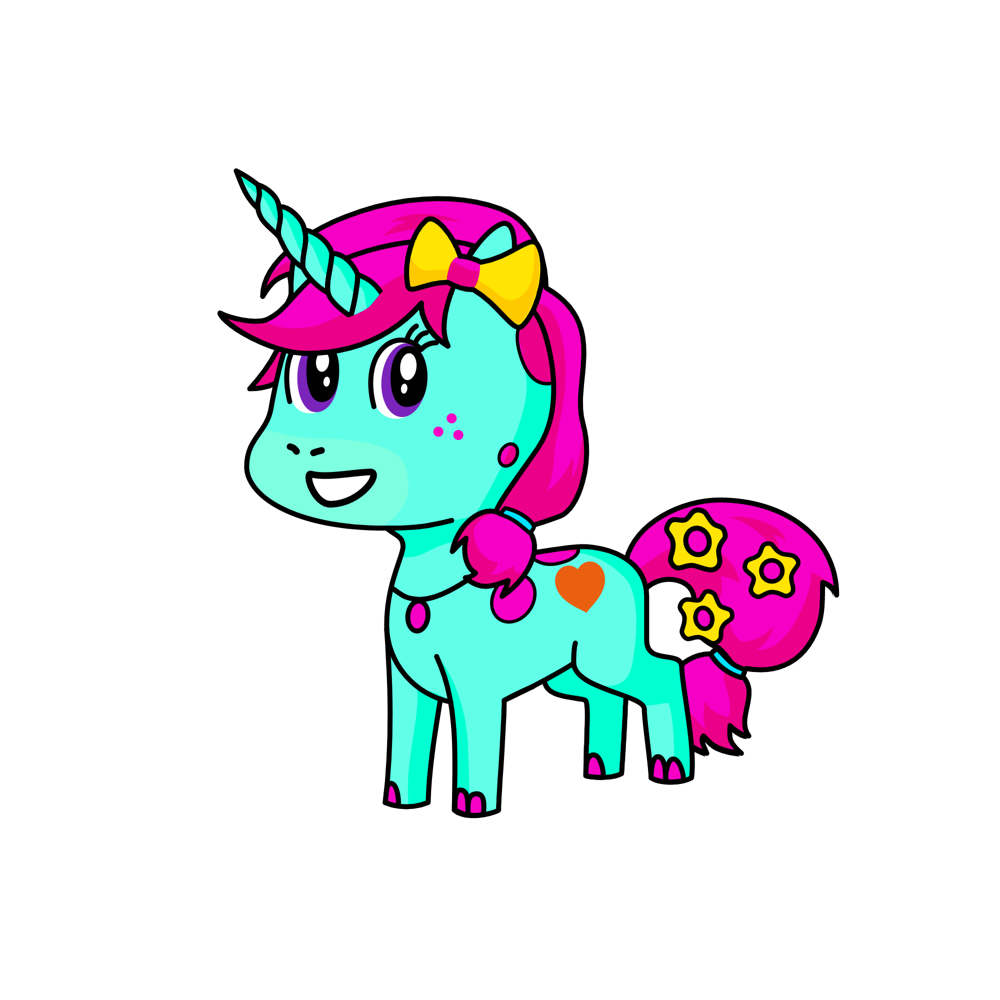 Candy, the unicorn
