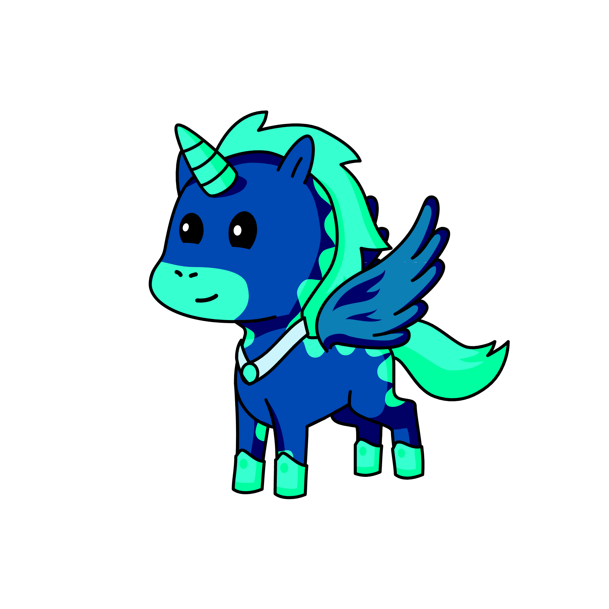 ice  queen, the unicorn