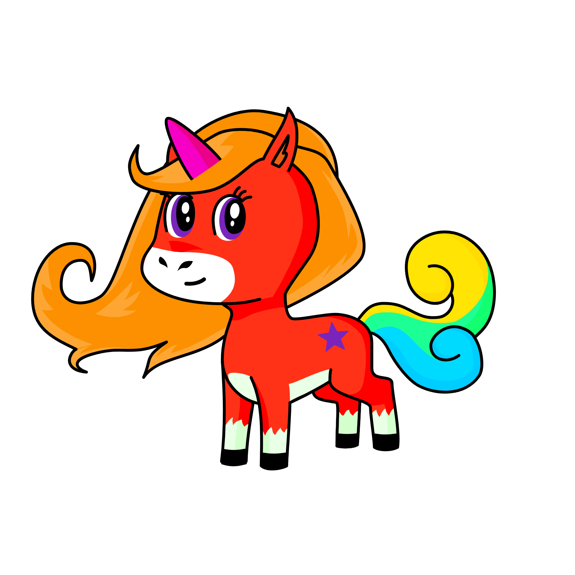 rainbow, the unicorn