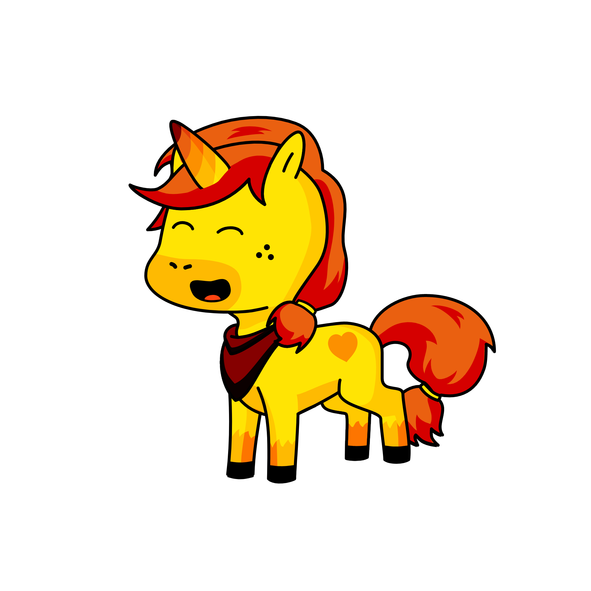Sun, the unicorn
