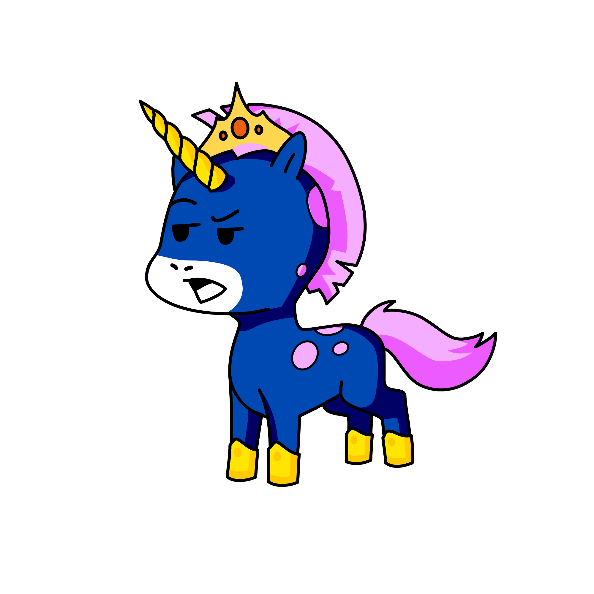 king, the unicorn