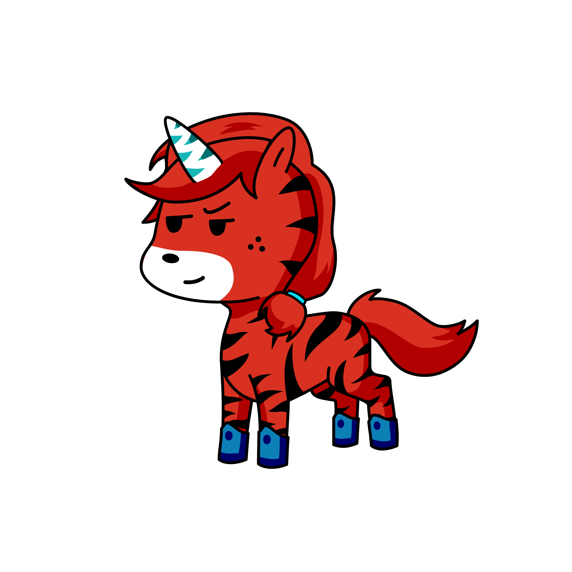 Red Fire, the unicorn