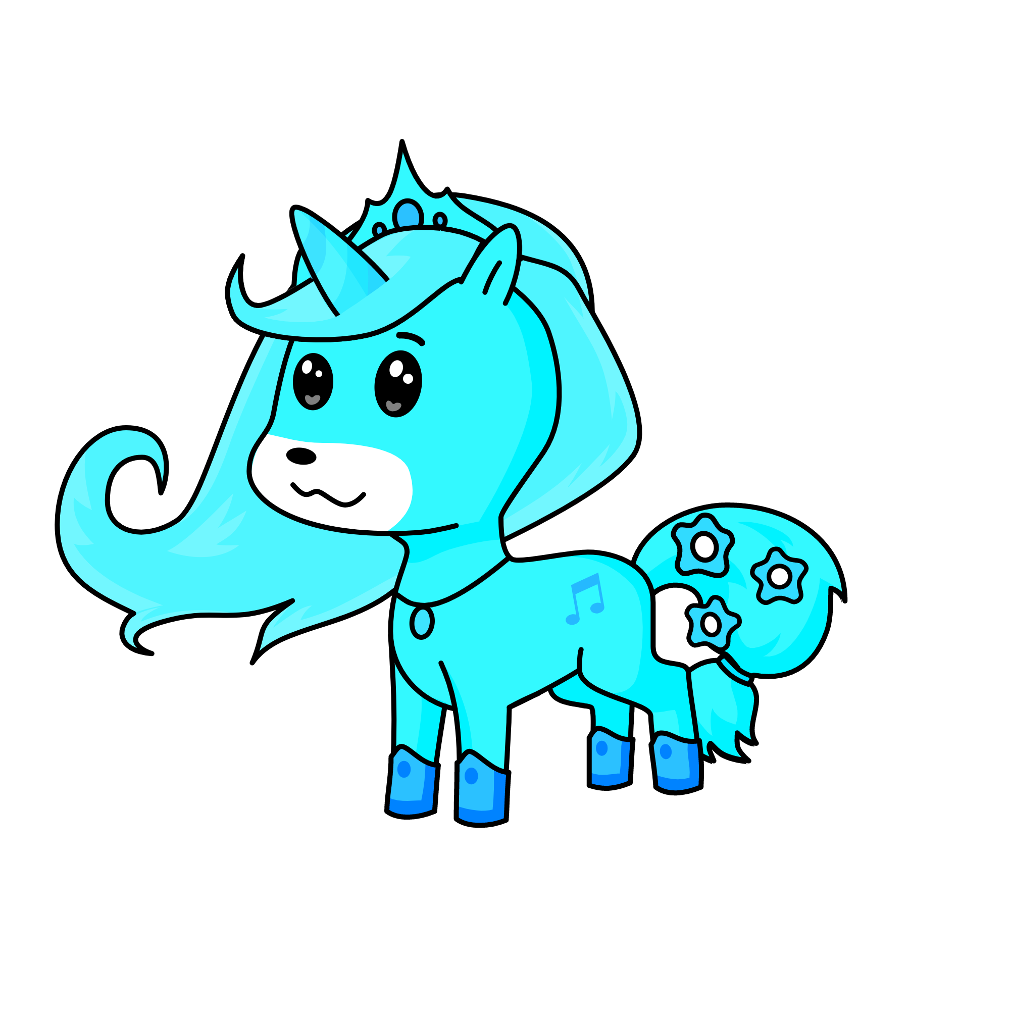 Snow, the unicorn