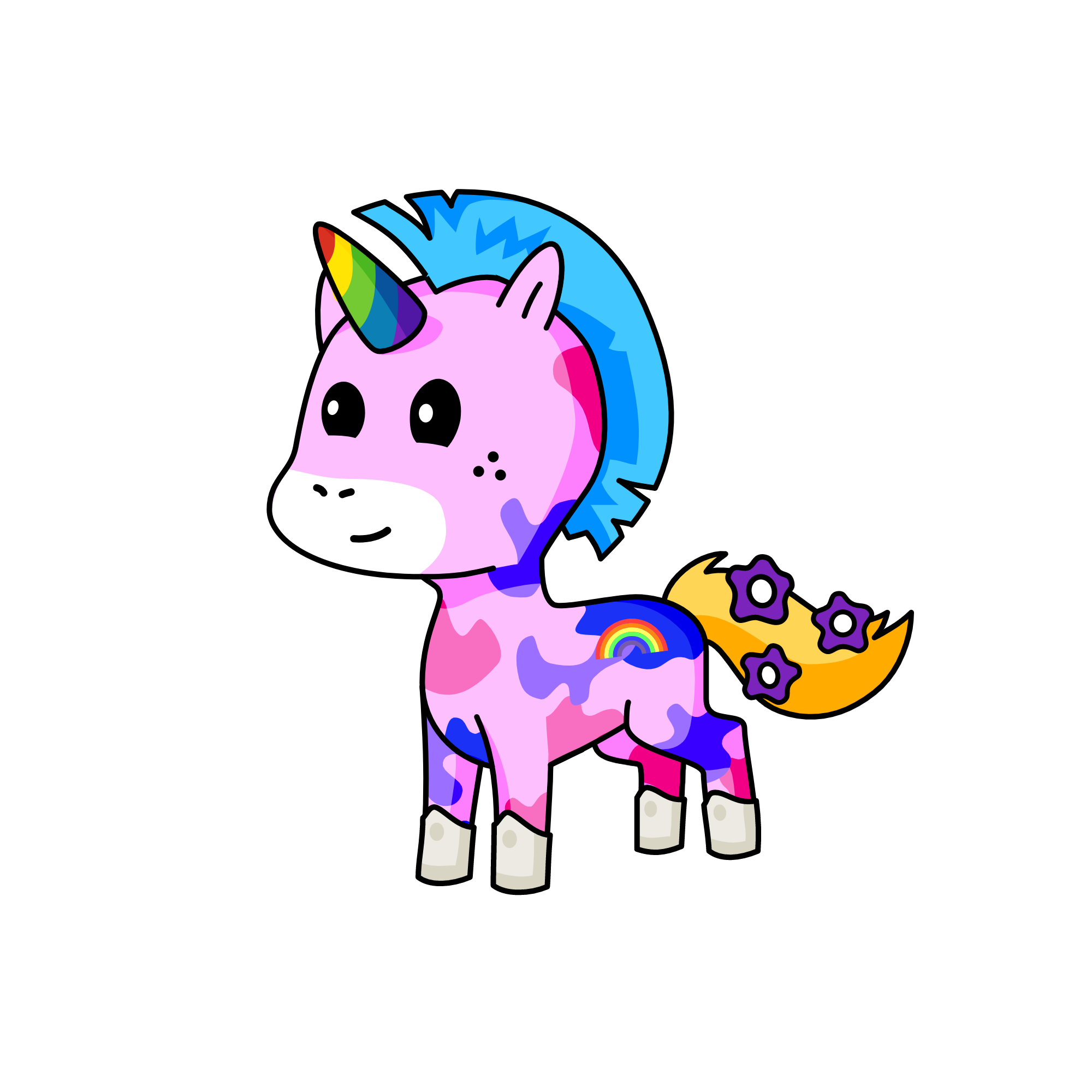 kiki pony, the unicorn