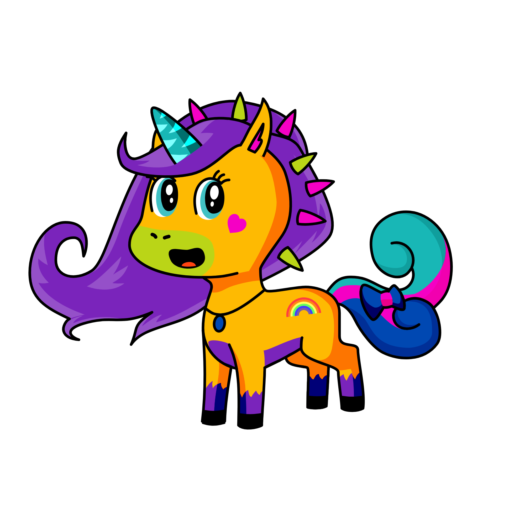 Sparkles, the unicorn