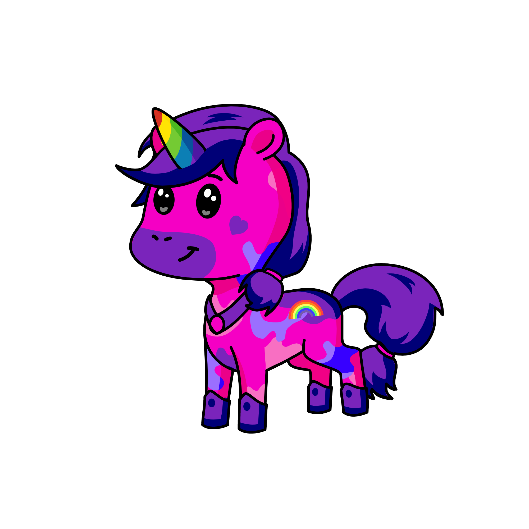 rainbow, the unicorn