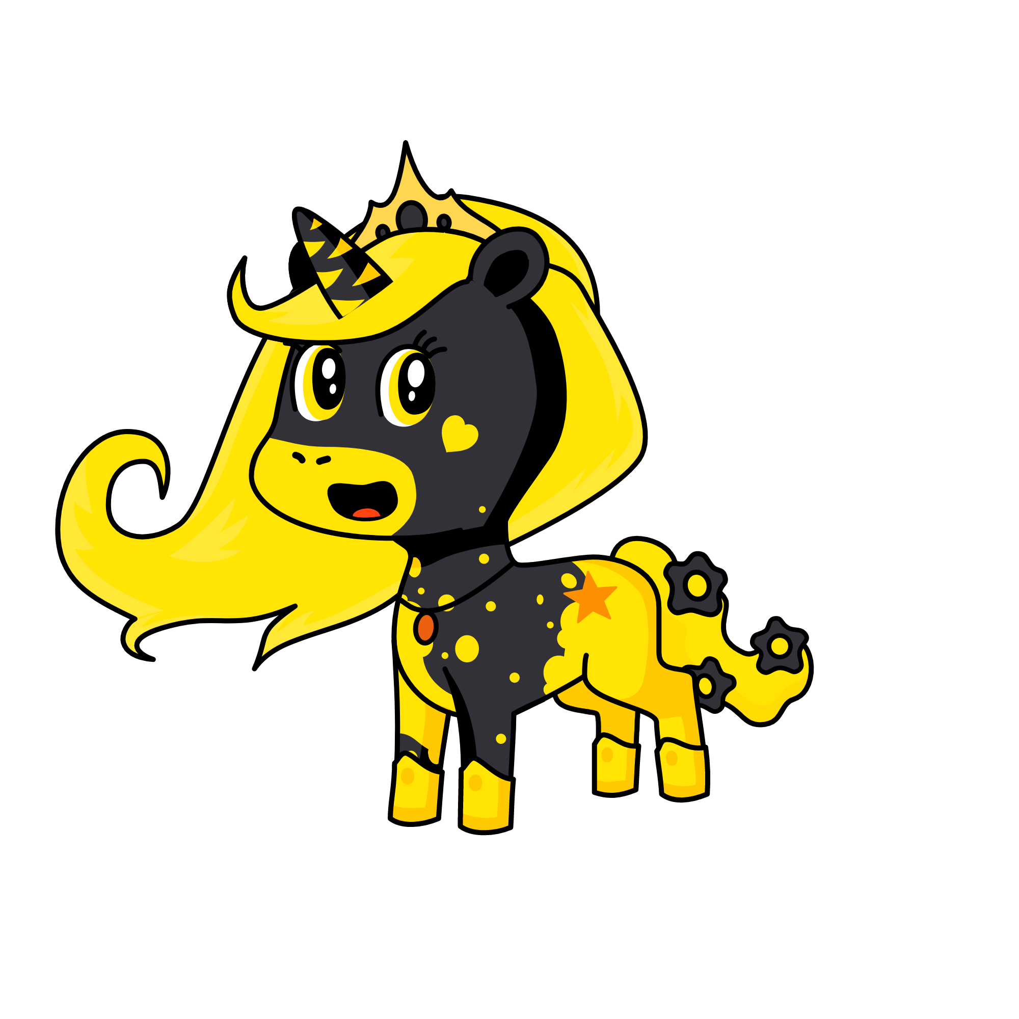 Moonia, the unicorn