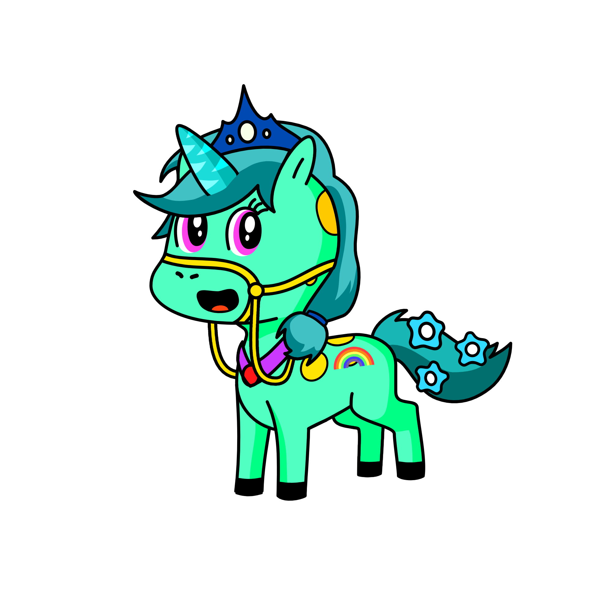 RAINBOW SPARKLE, the unicorn