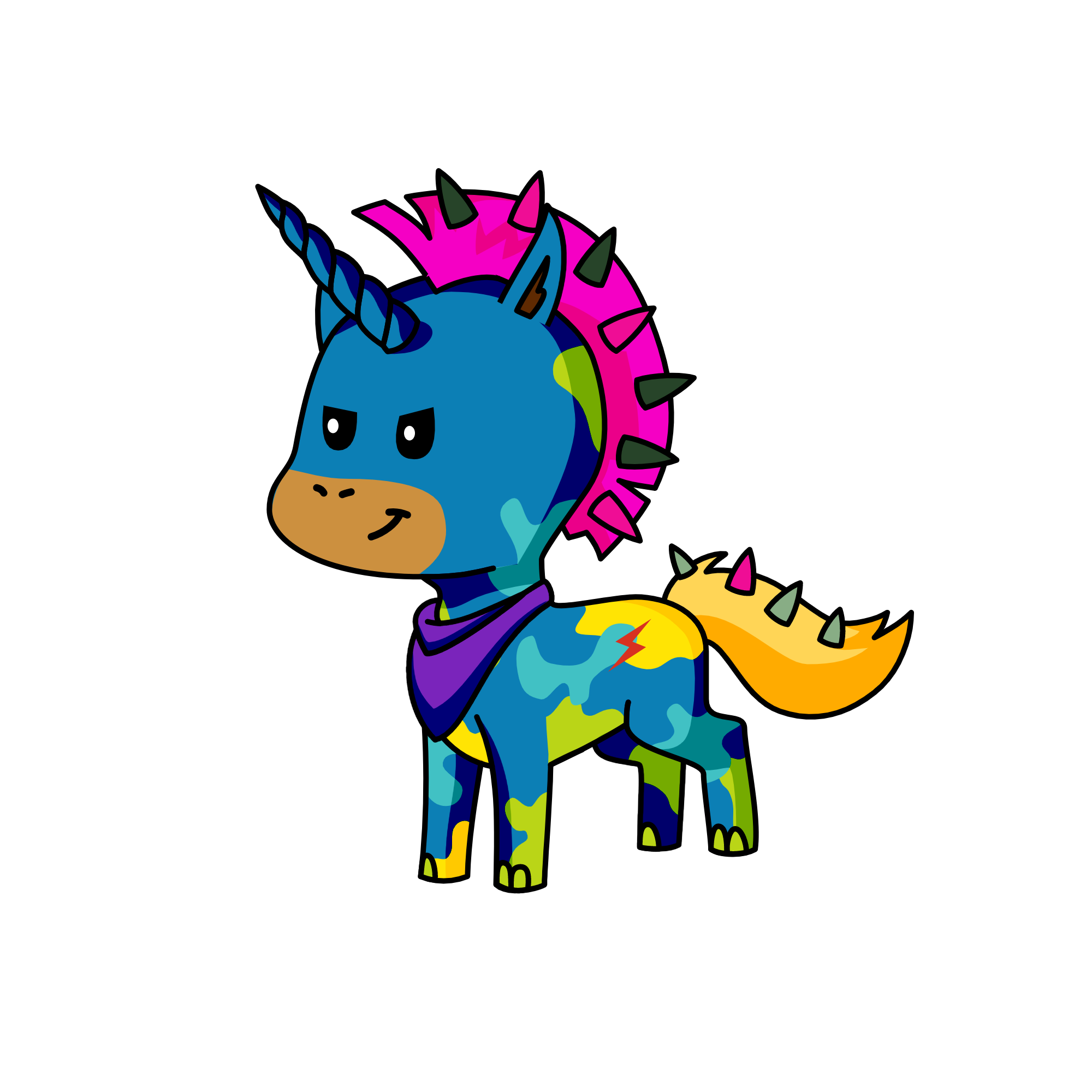 Military Mohawk, the unicorn