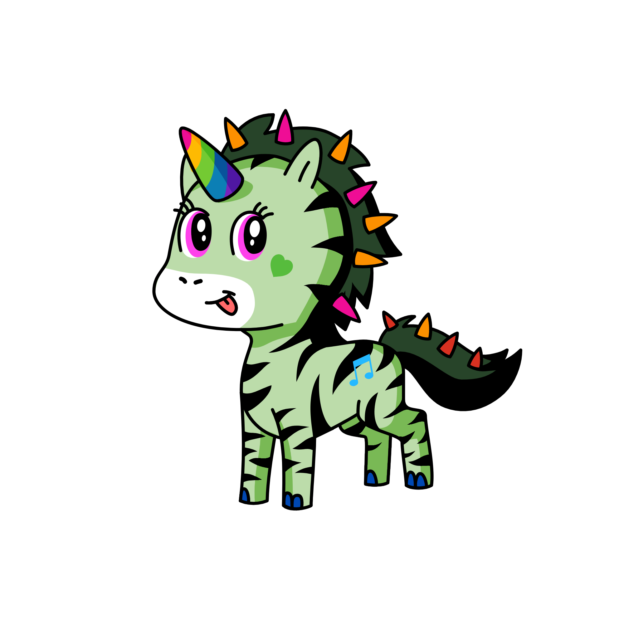 Zombie Love, the unicorn