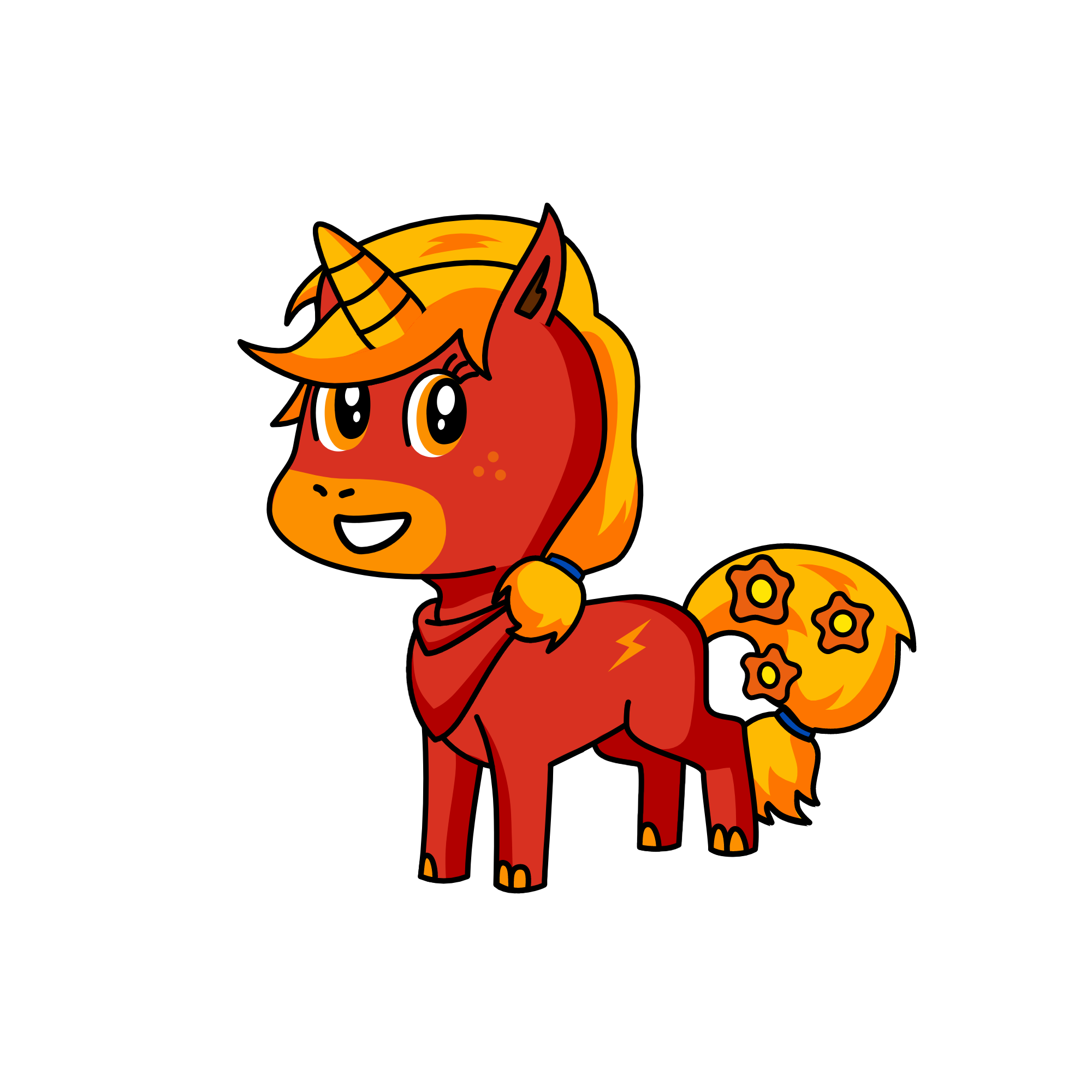 Fire, the unicorn