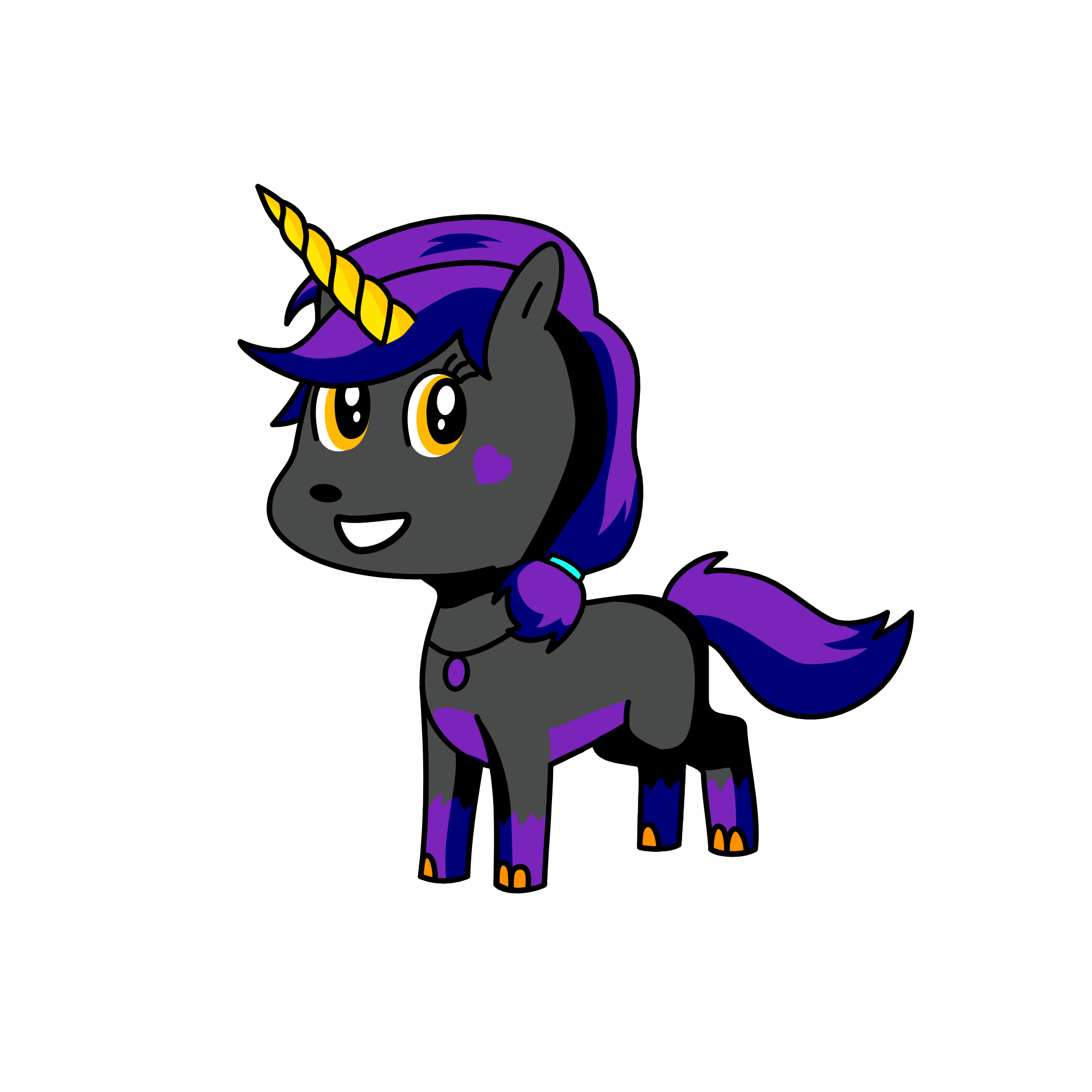 Midnight, the unicorn