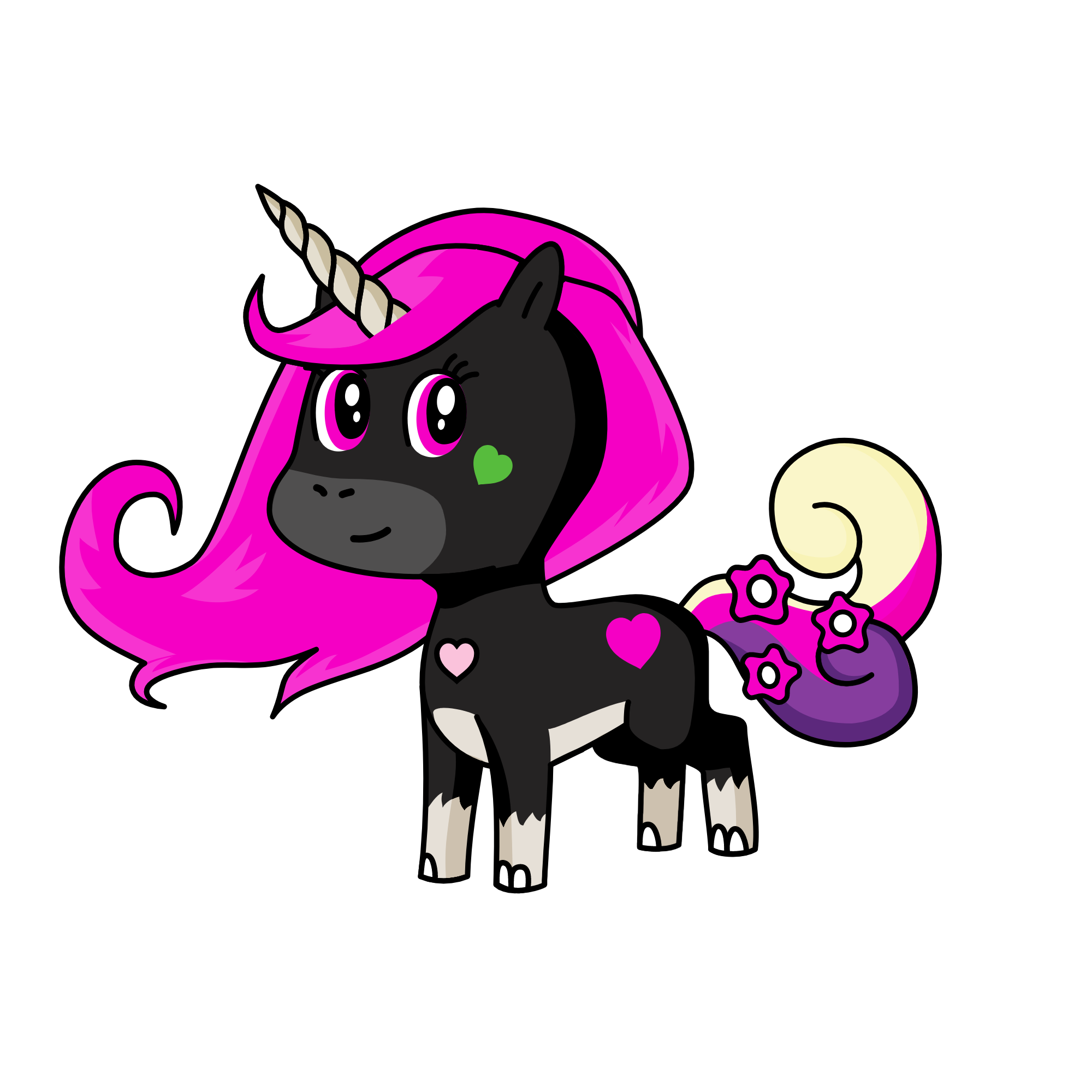 NEON STARS, the unicorn
