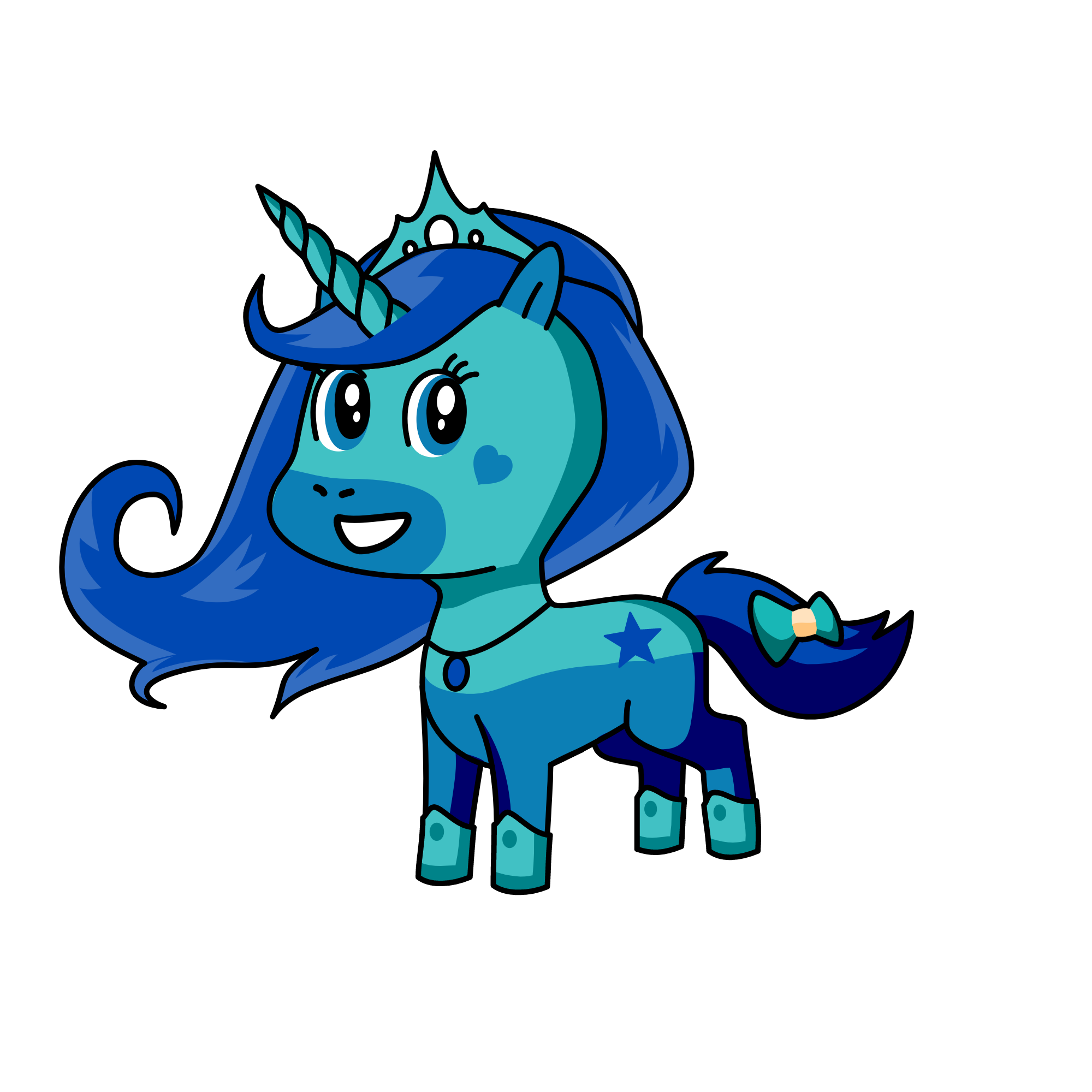 PRINCESS LUNA , the unicorn