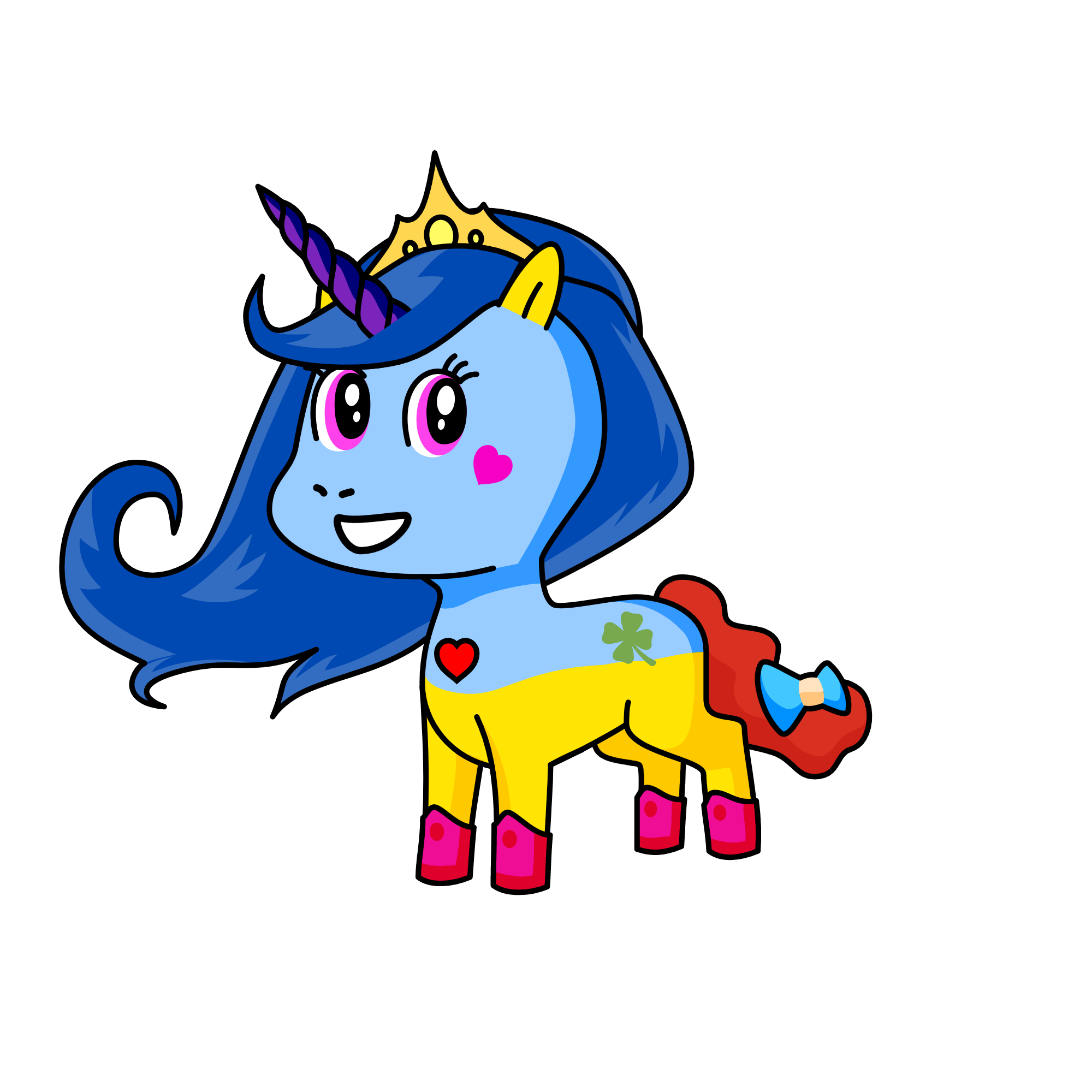 The Night Princess, the unicorn