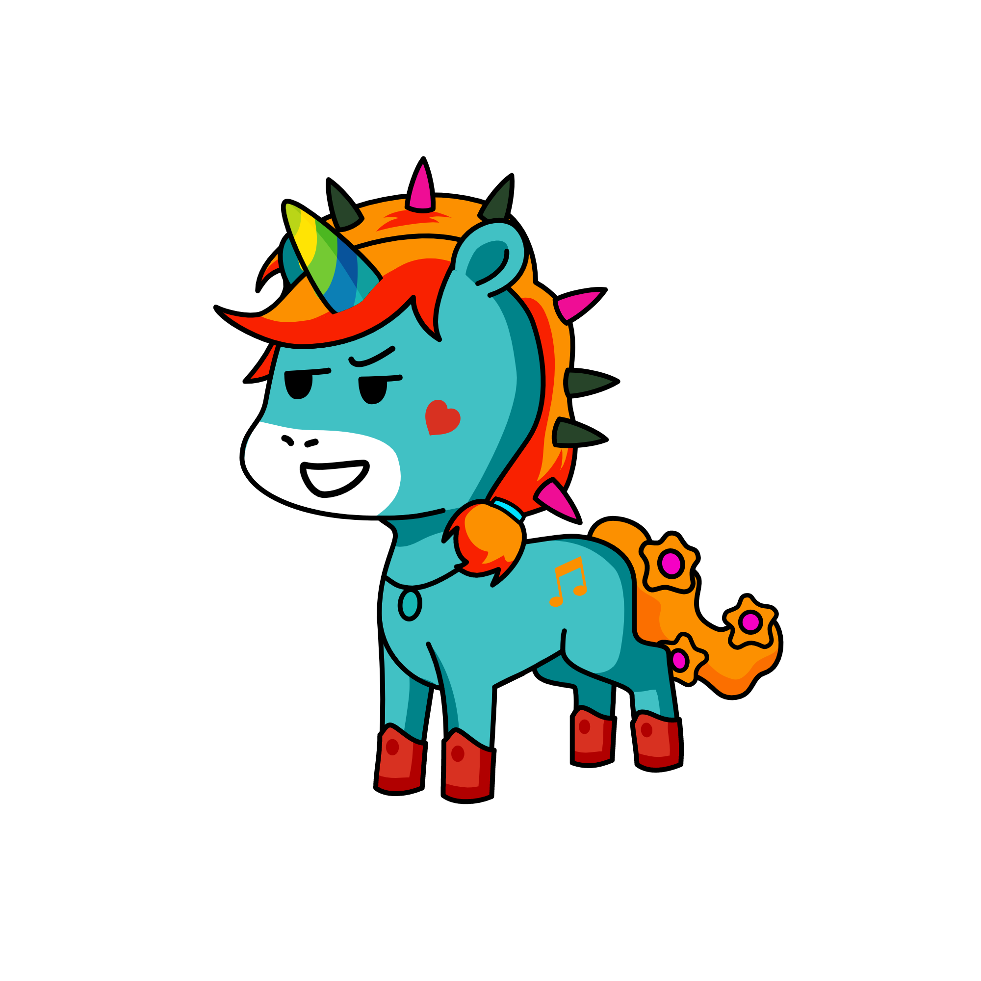 Rocker, the unicorn