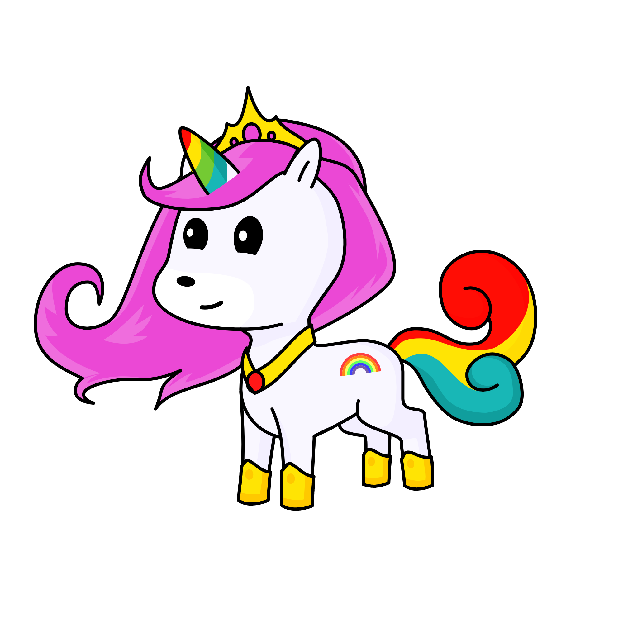 Rainbow, the unicorn