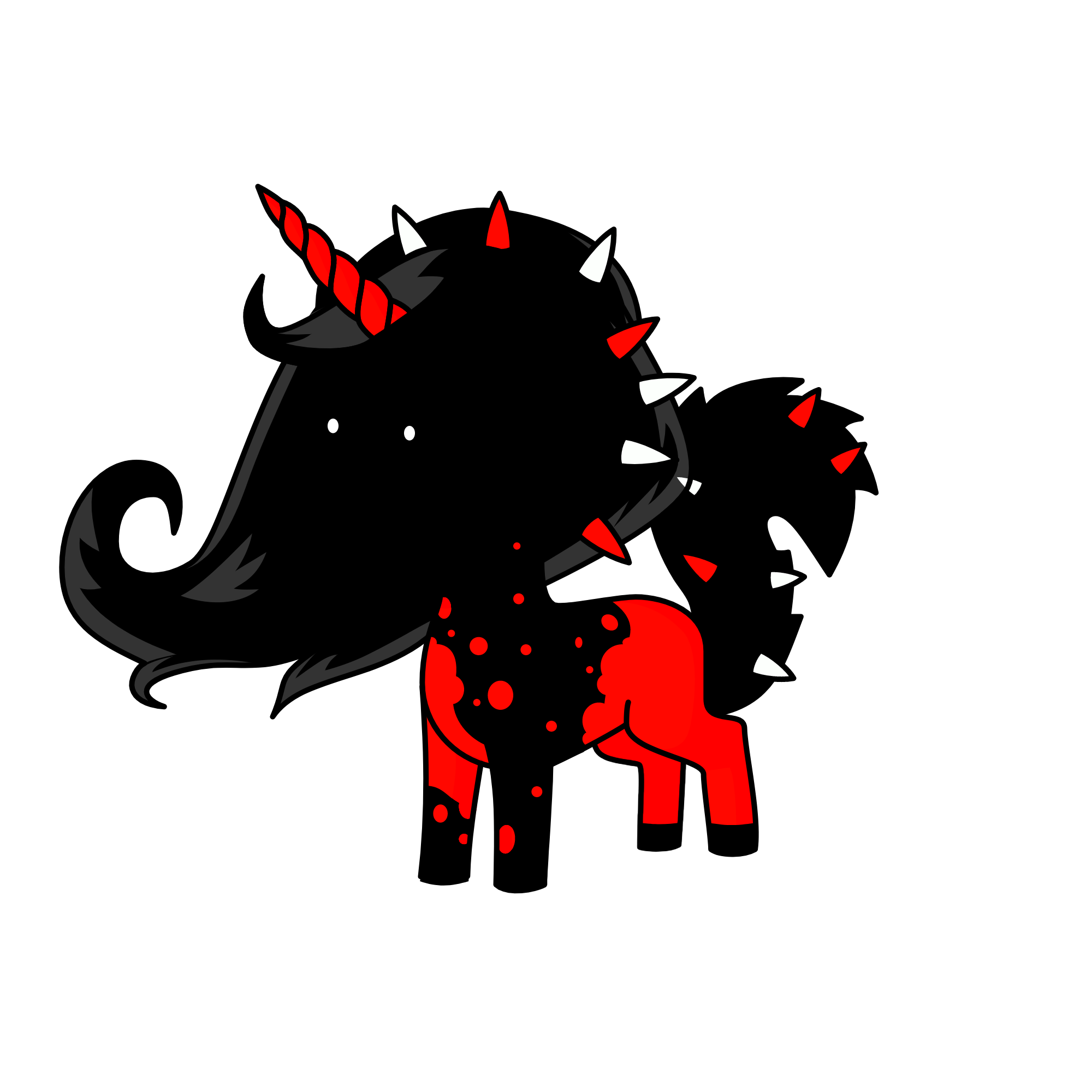 Bloody Mist mane, the unicorn