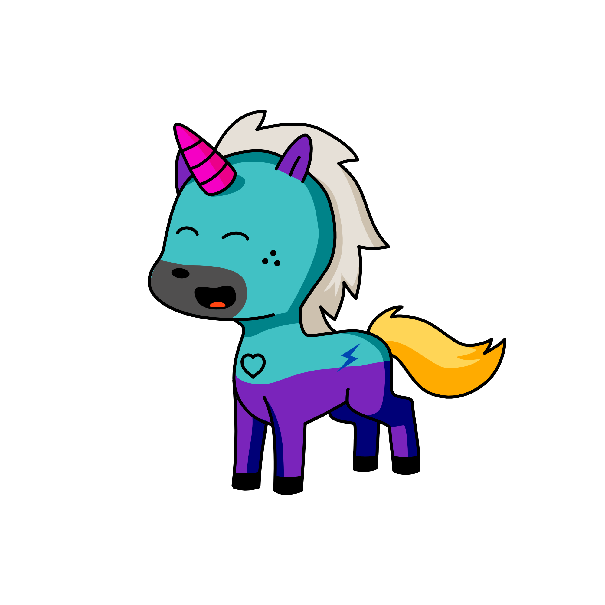 pretty, the unicorn