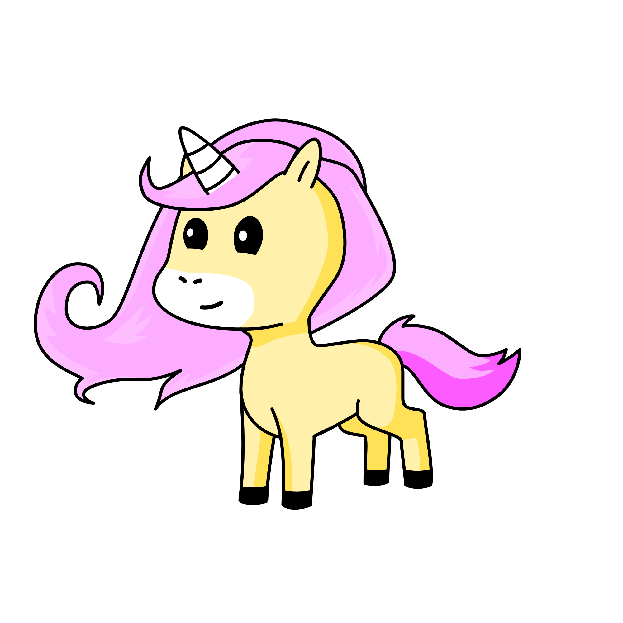 Flutter shy, the unicorn