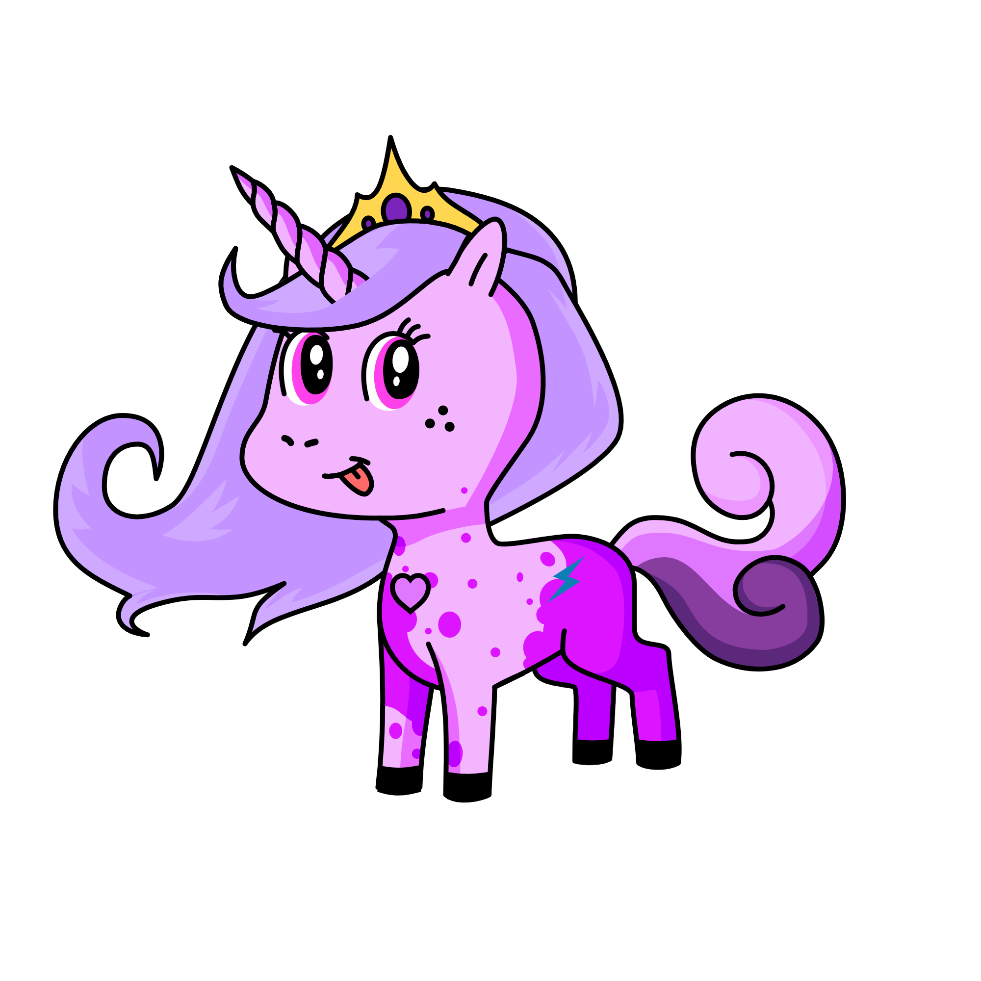 queen N, the unicorn
