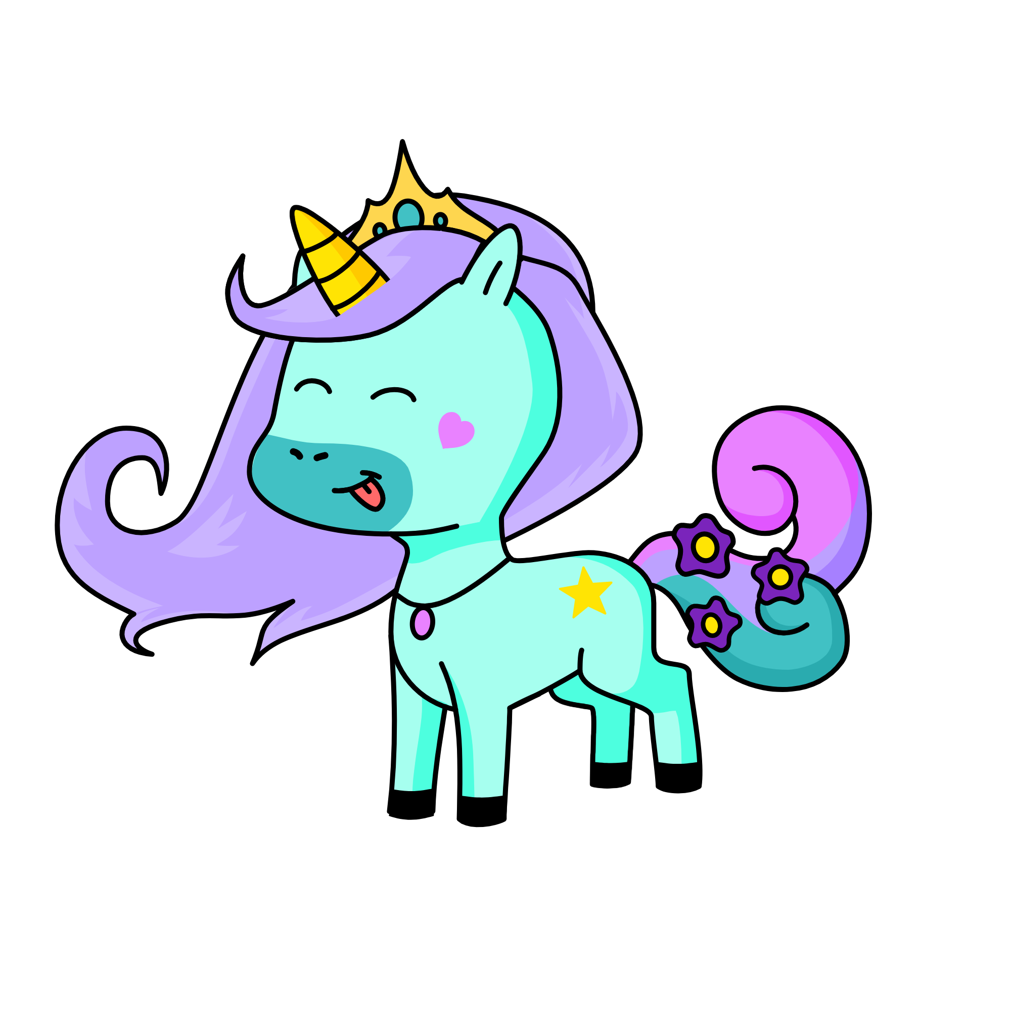 Glitter, the unicorn