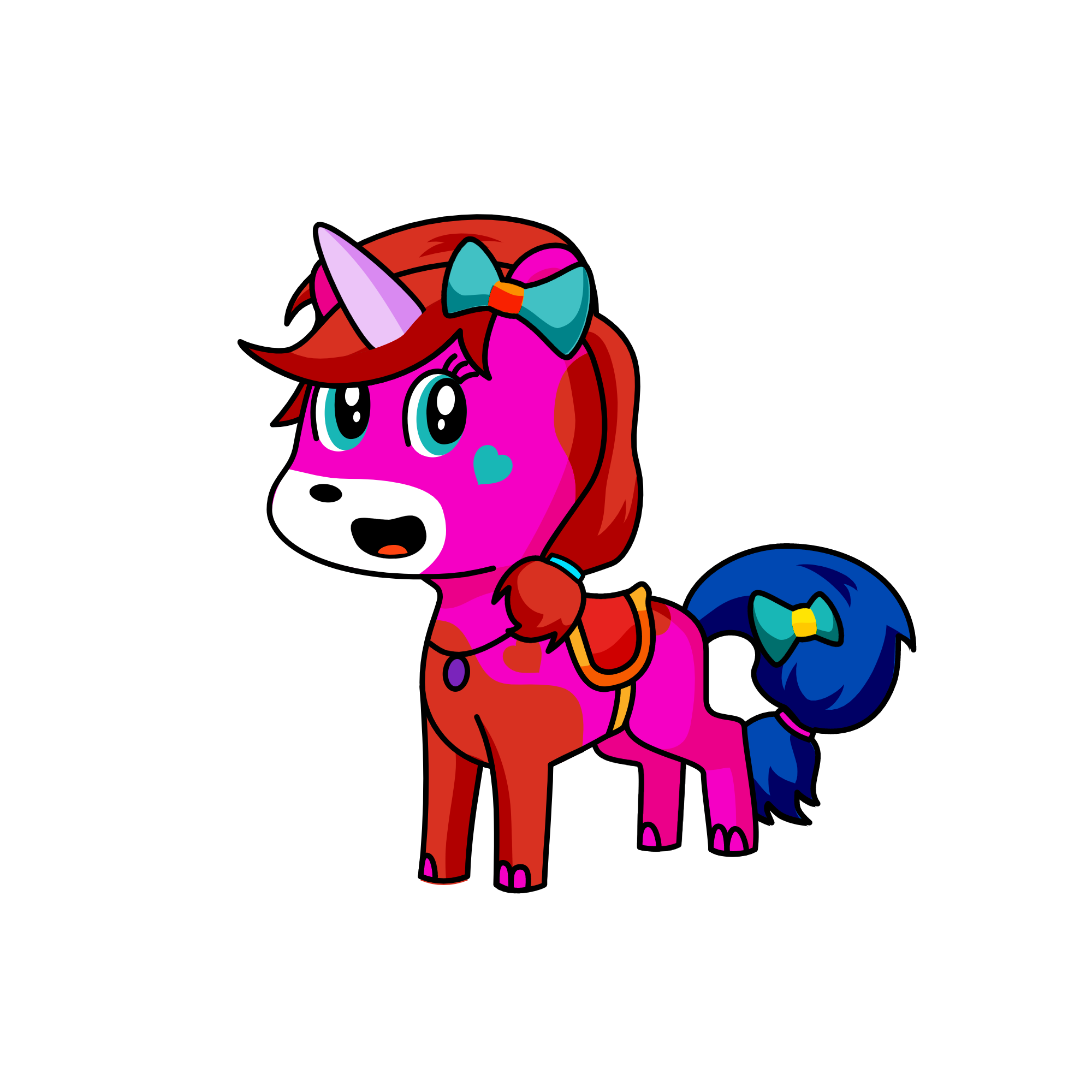 Rainbow smash, the unicorn
