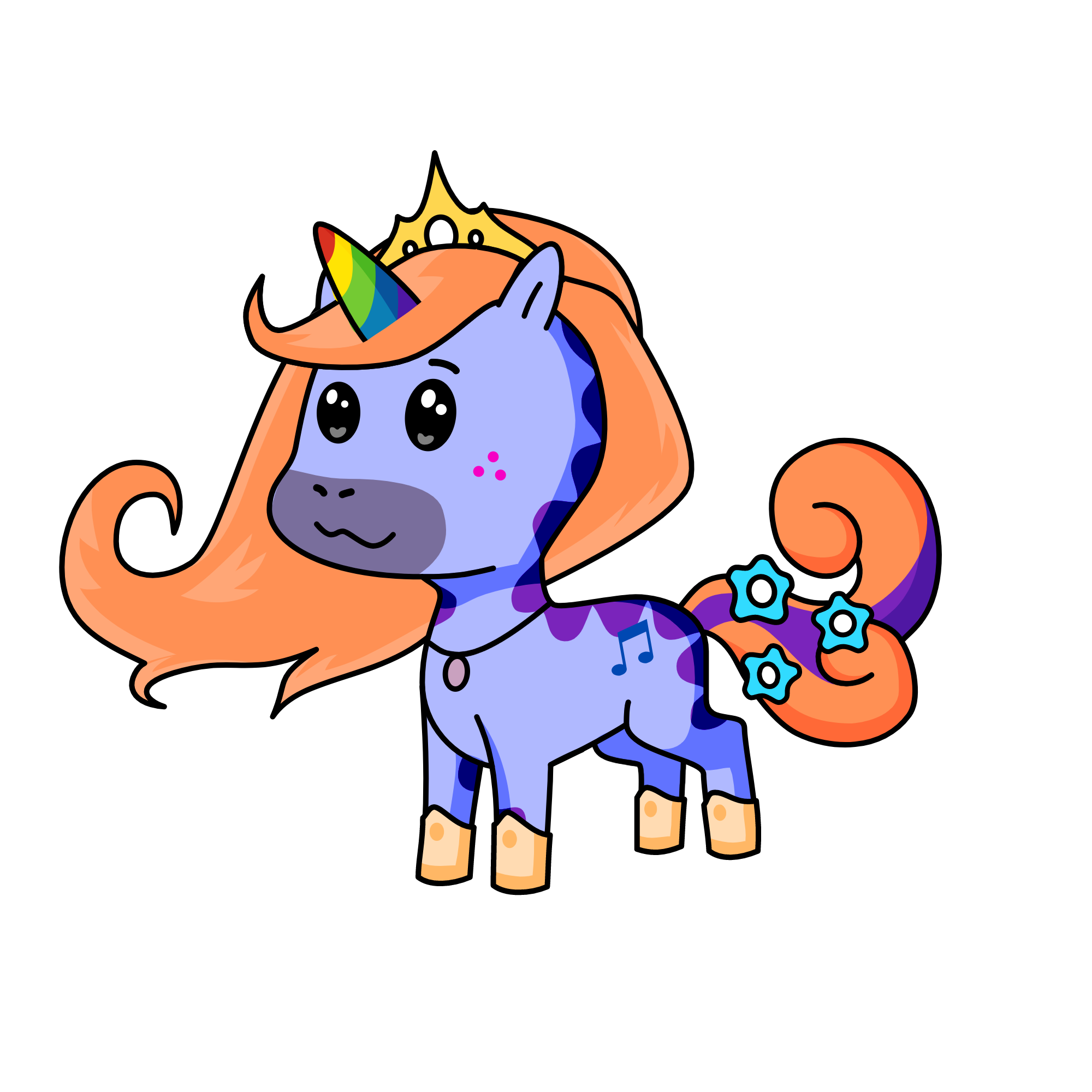 Princess Blossom, the unicorn