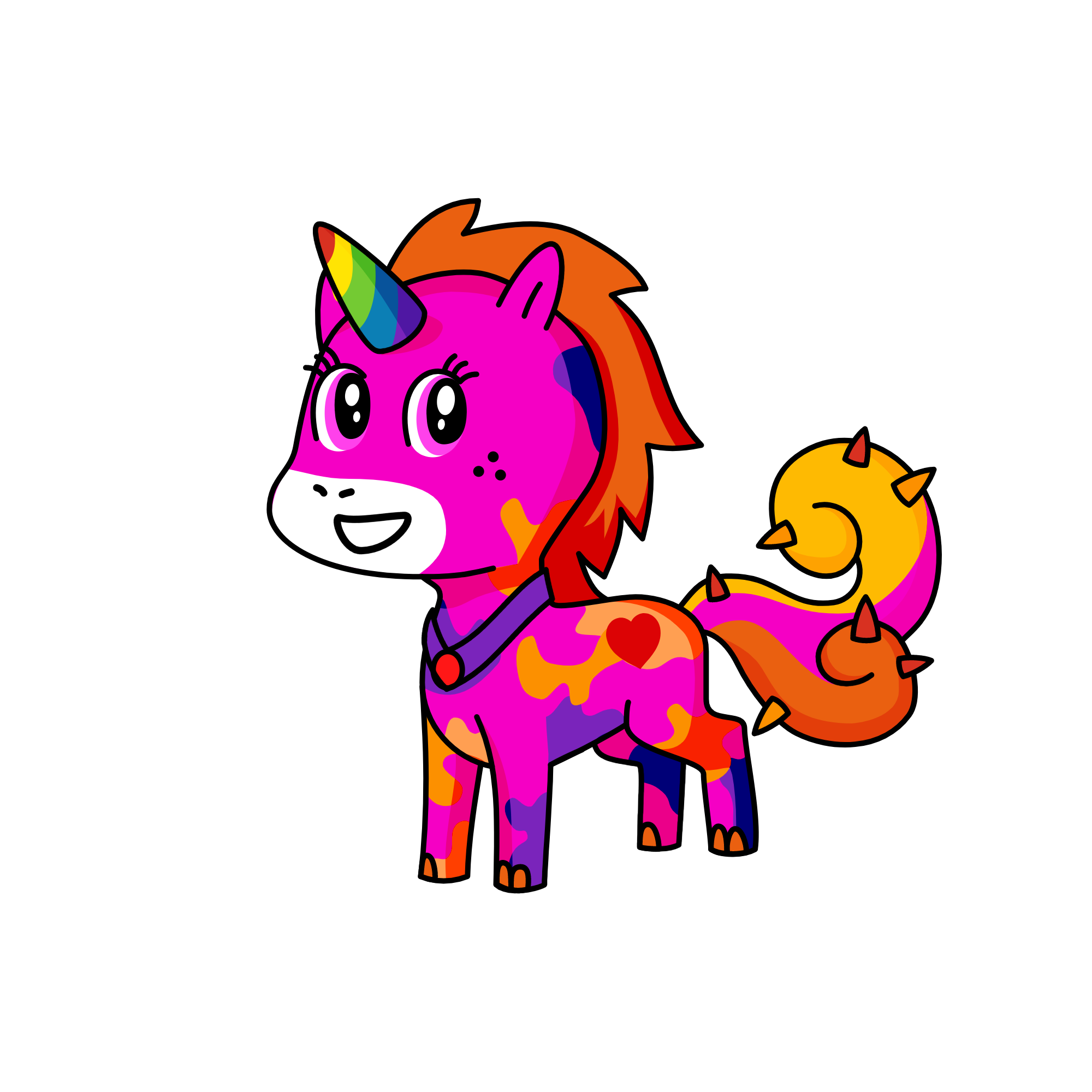 Pink, the unicorn