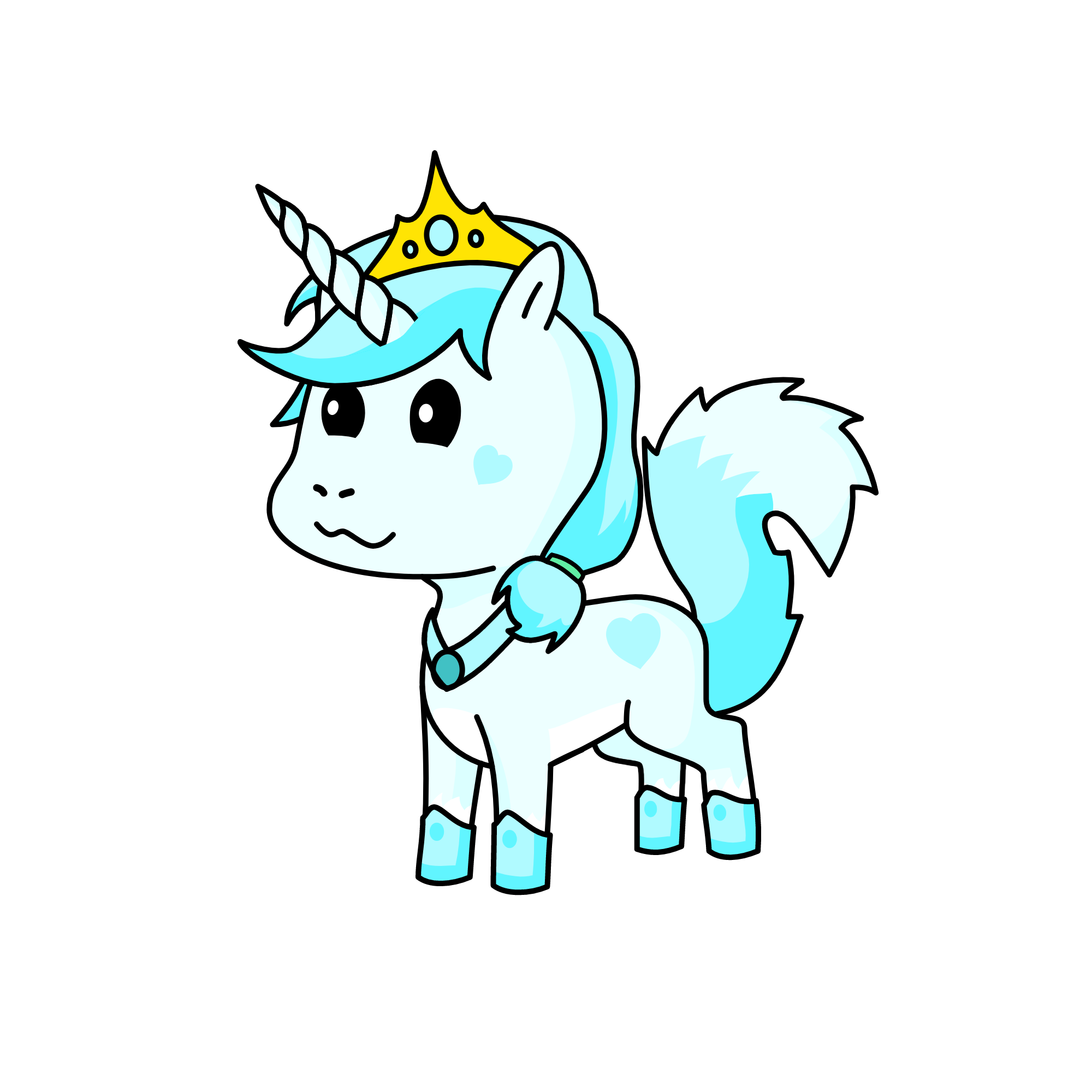 Princess Crystal, the unicorn