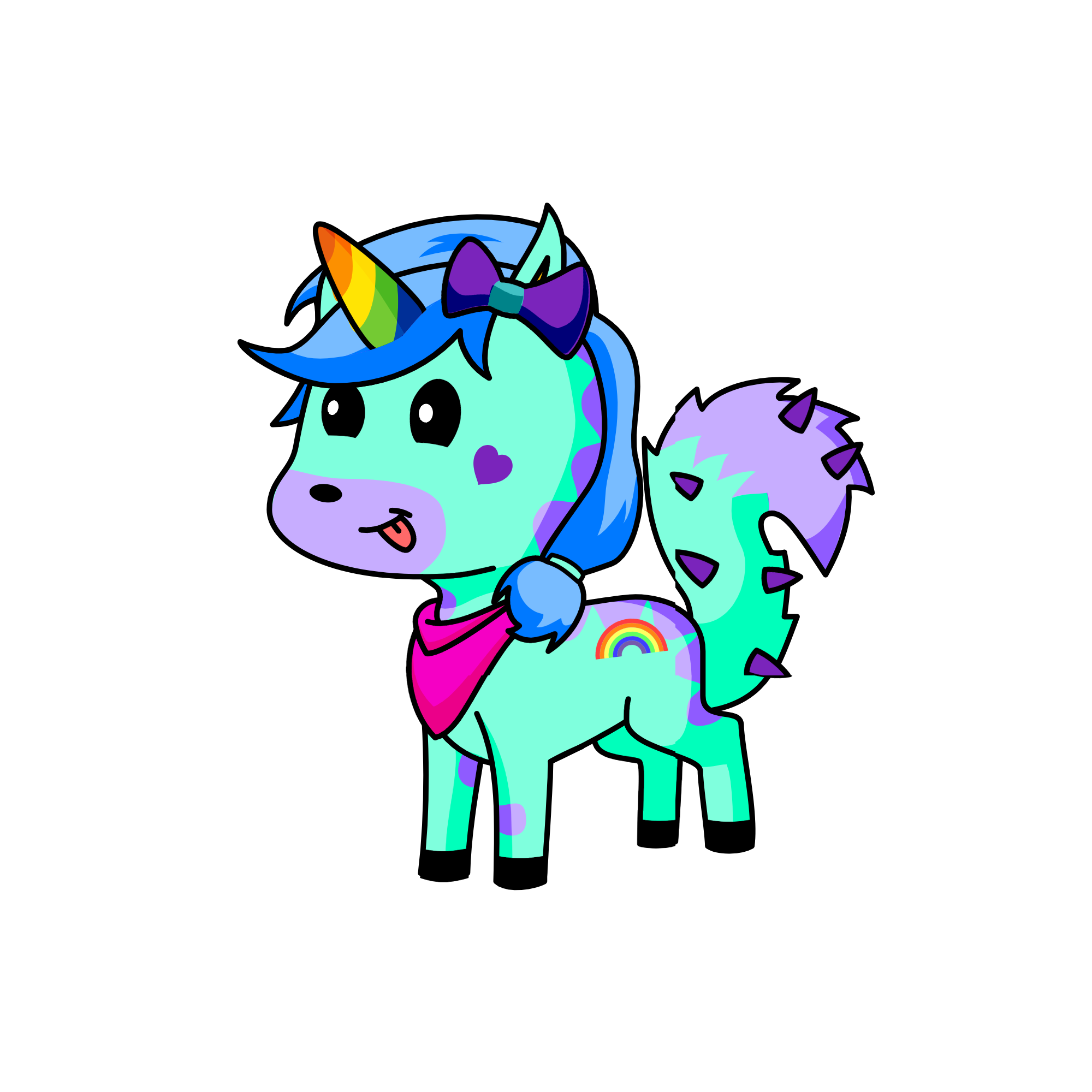 Slushie, the unicorn