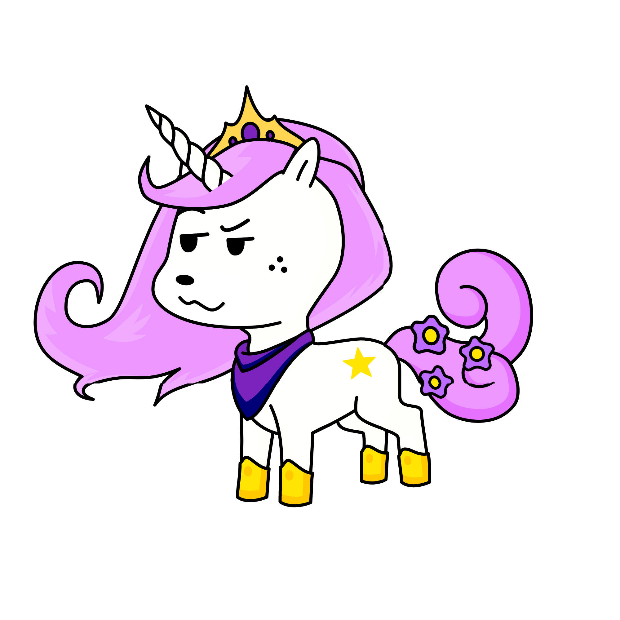 Sweetie pea, the unicorn