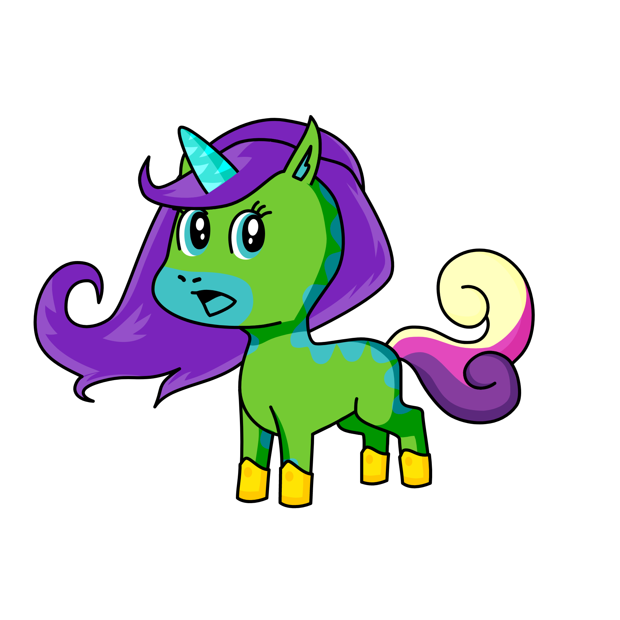 UH OH CORNIFY STINKY, the unicorn