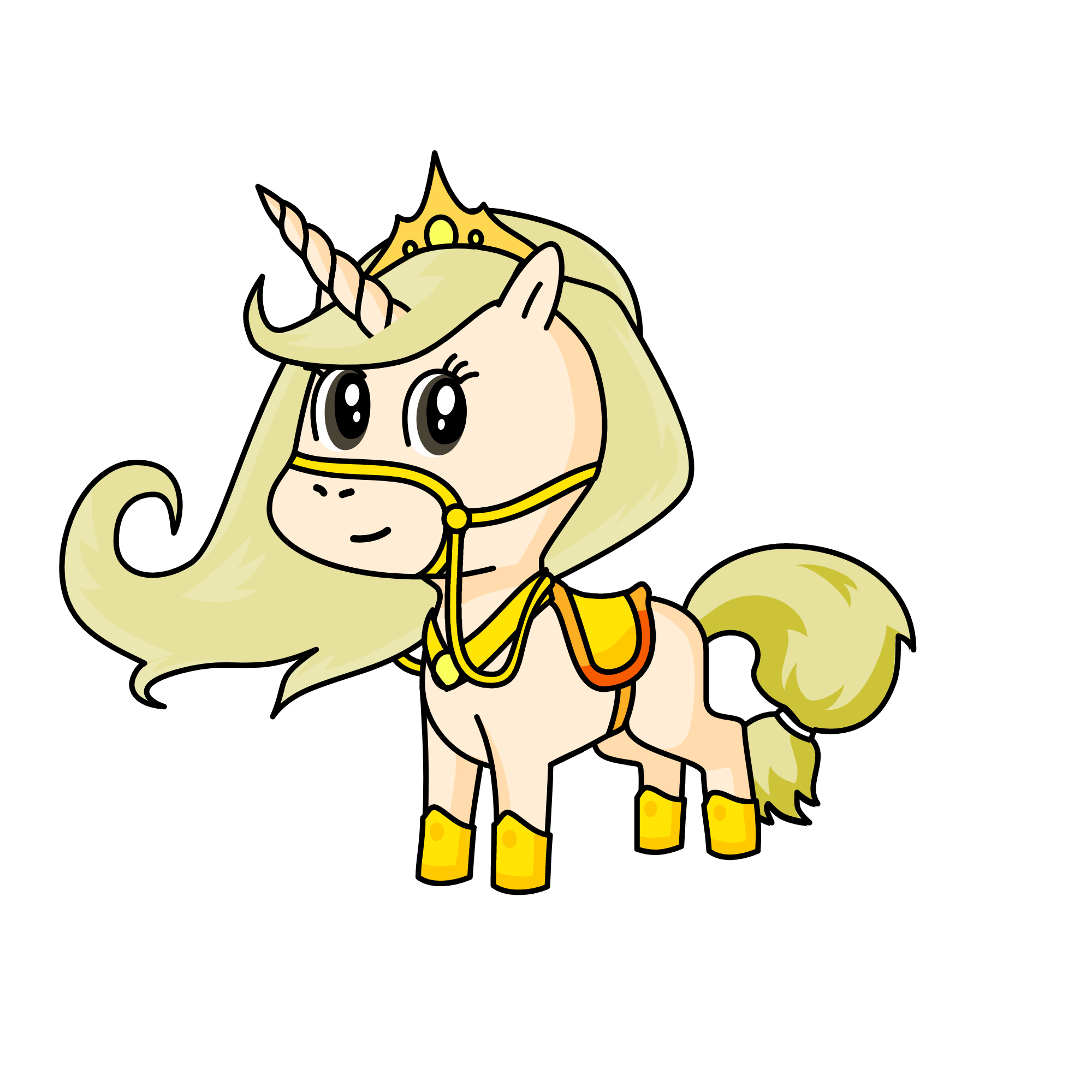 Gold, the unicorn