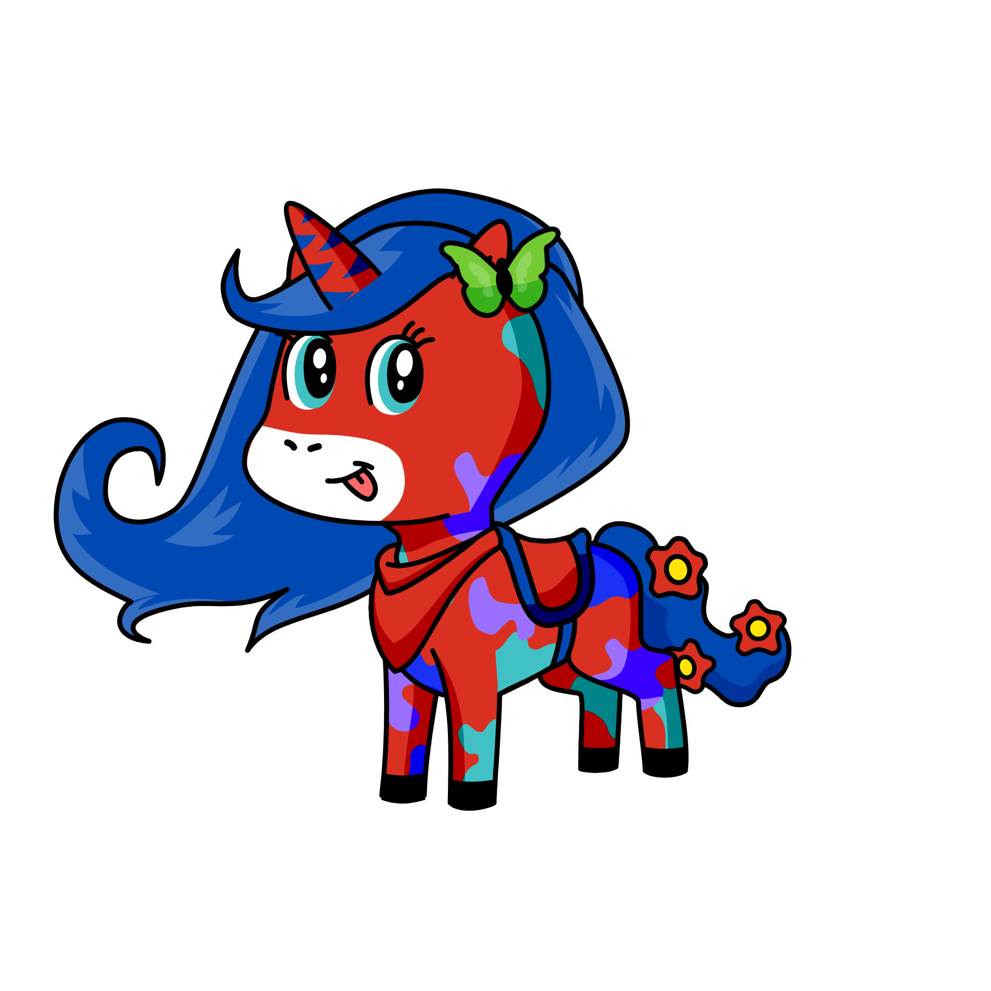 Violet, the unicorn