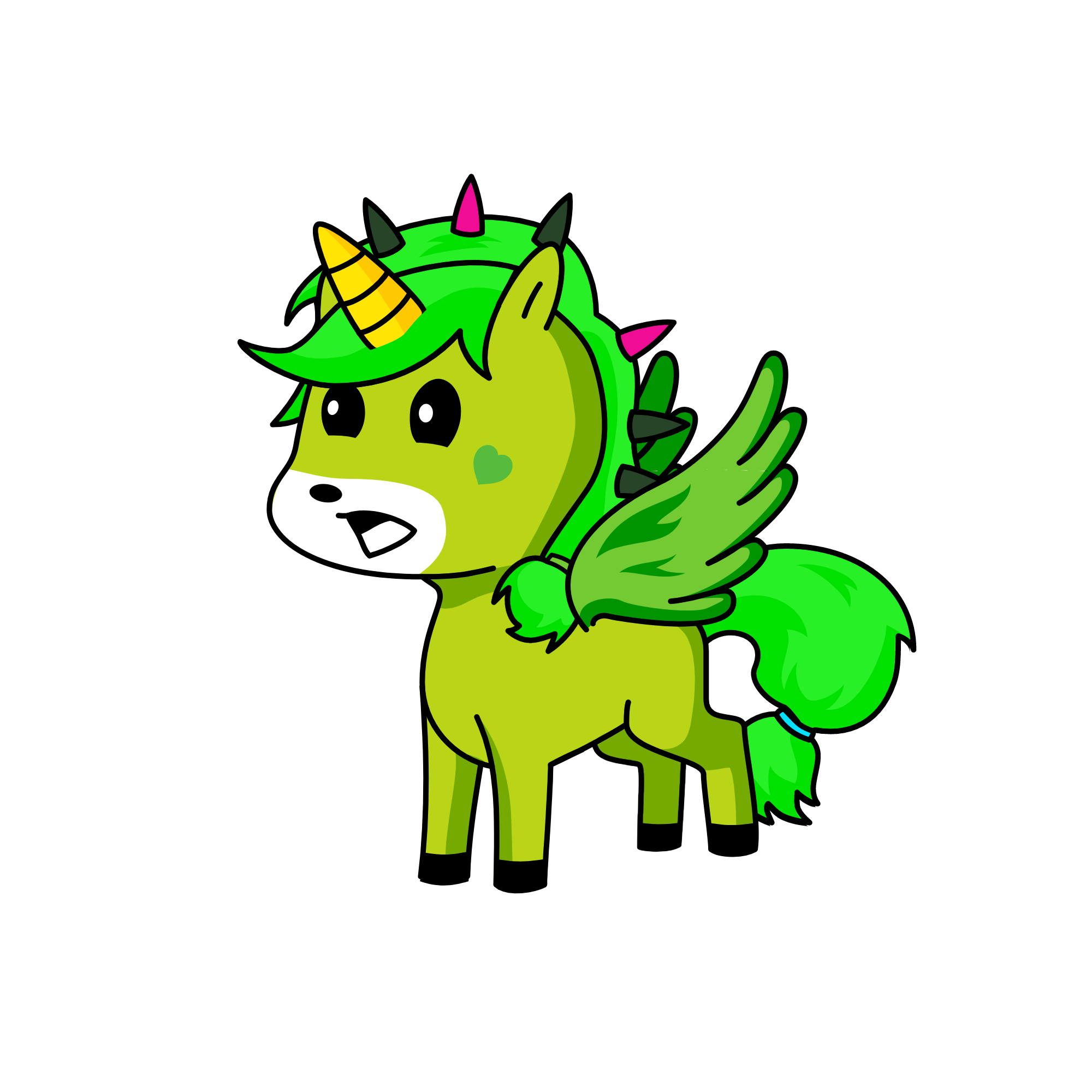 Throw up!, the unicorn