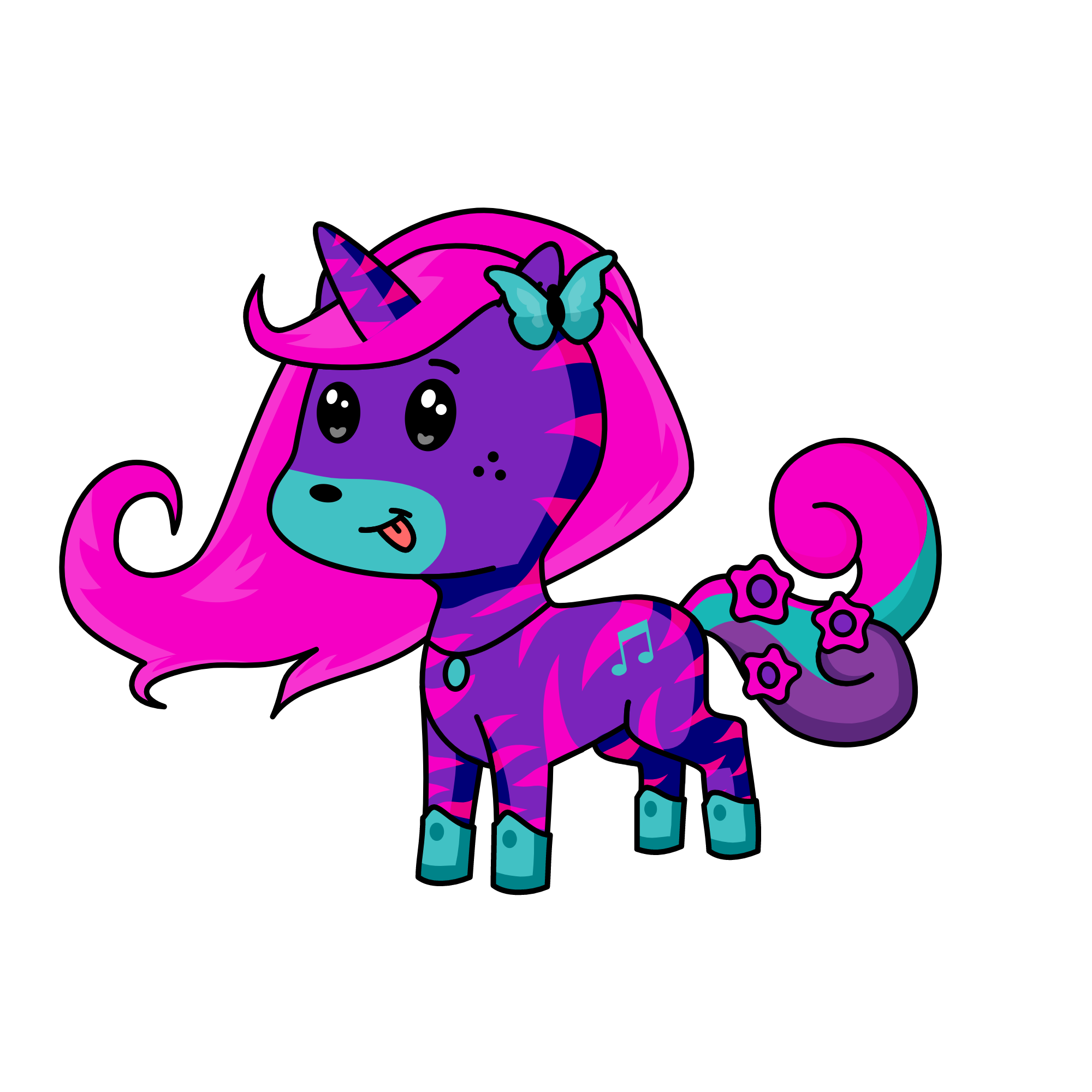 Pinky, the unicorn