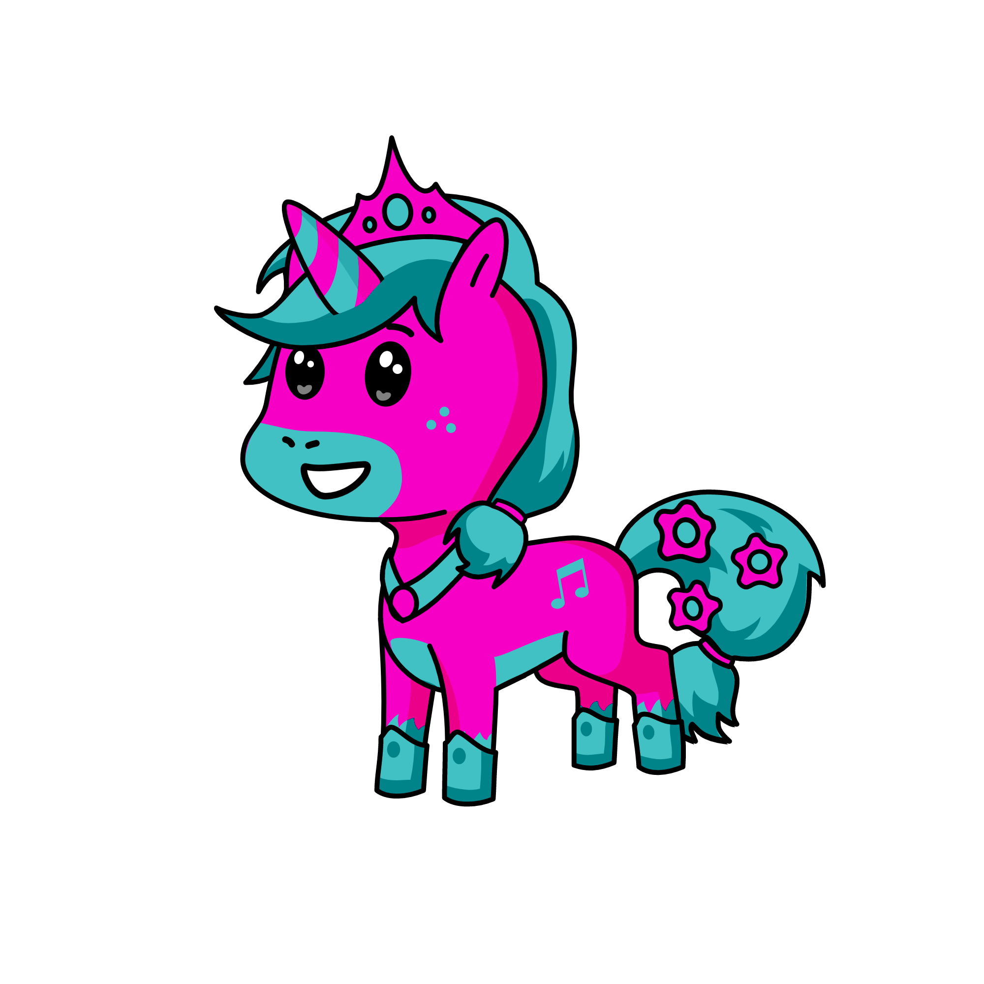 Corniqueen, the unicorn