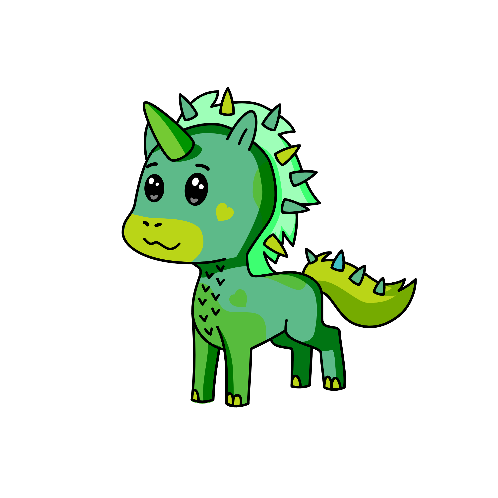 dragon, the unicorn