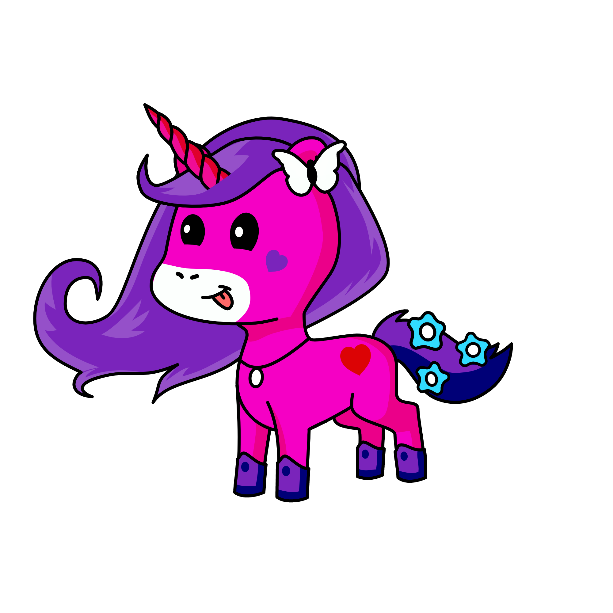 sparkle girl, the unicorn