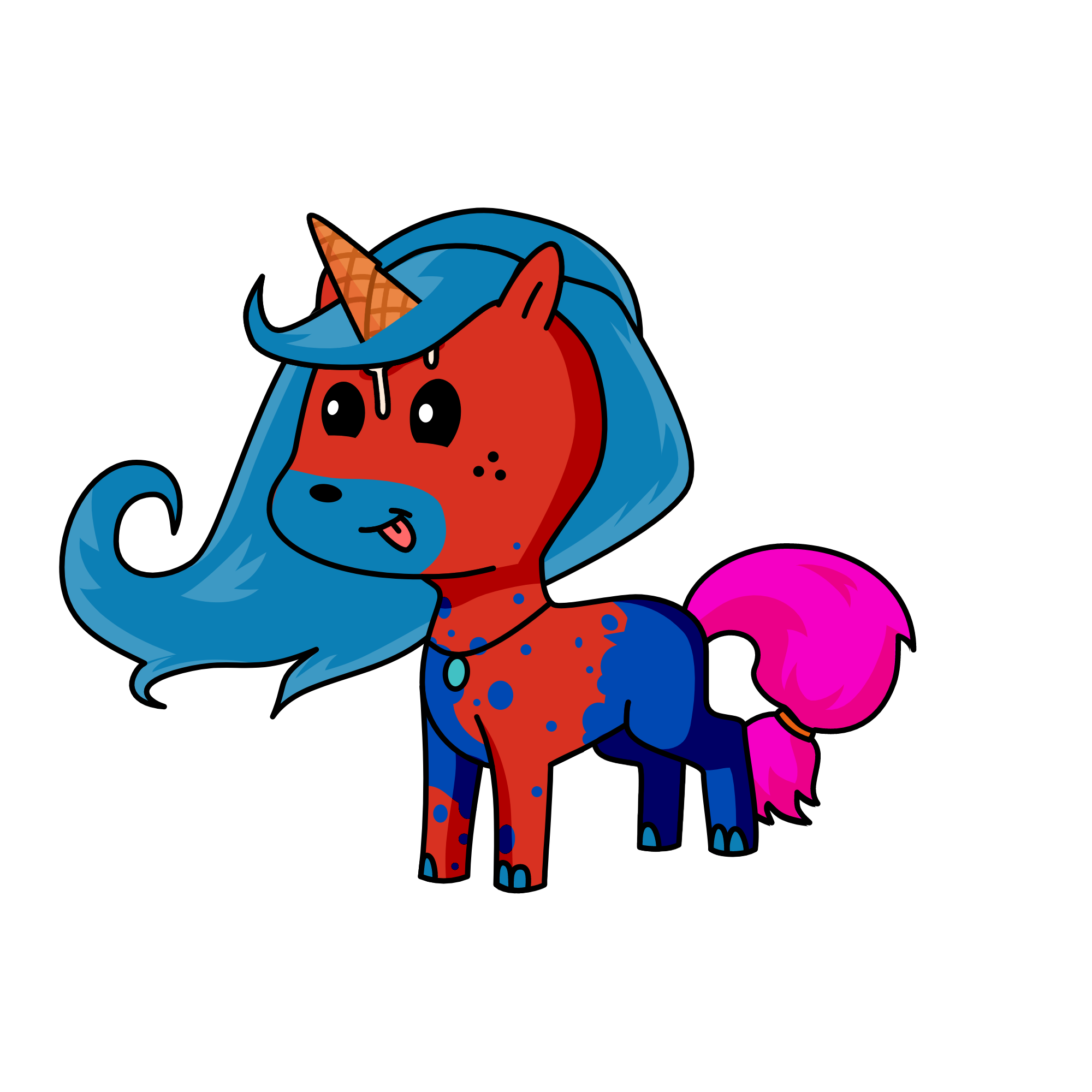 Make a positive, the unicorn