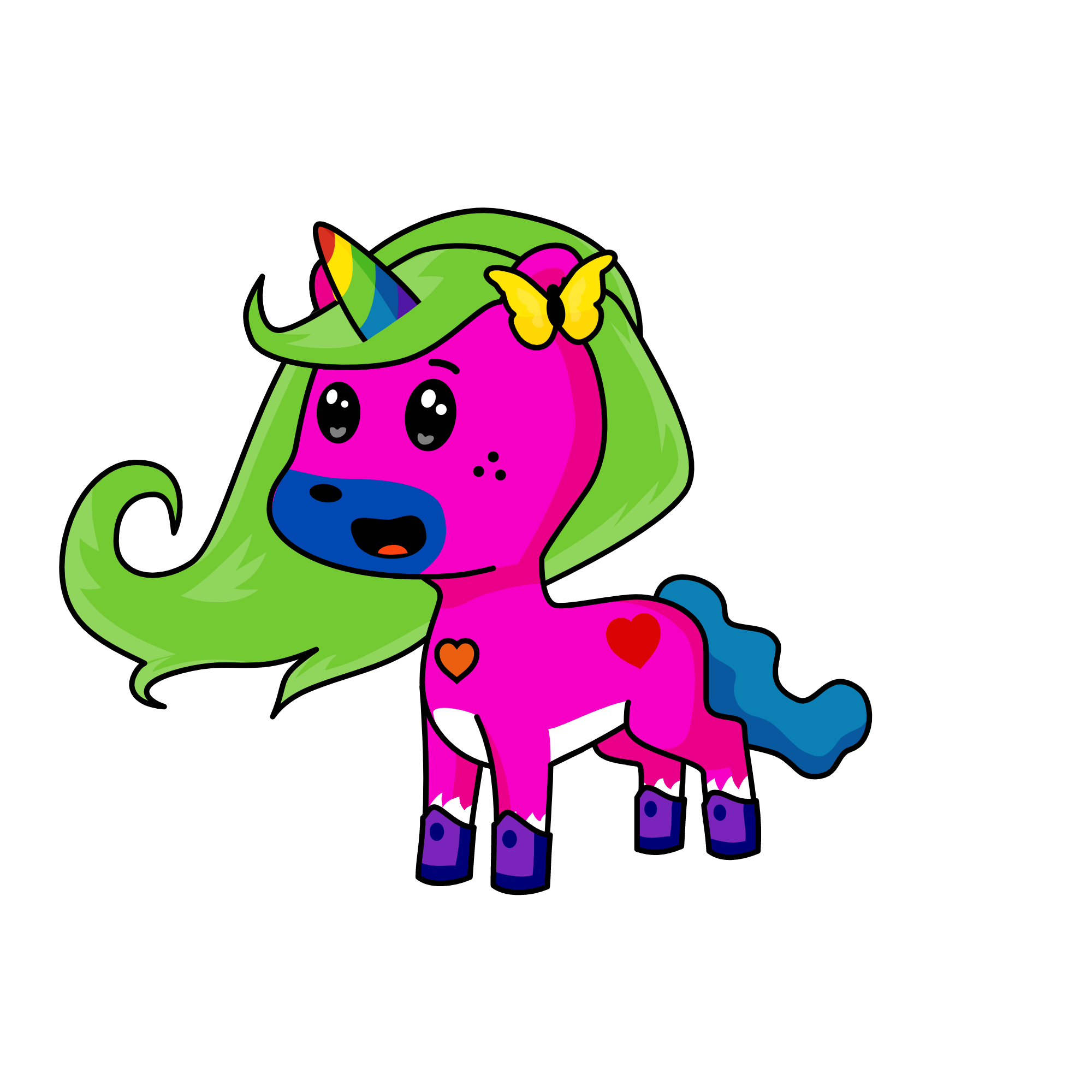 Princess Rainbow, the unicorn